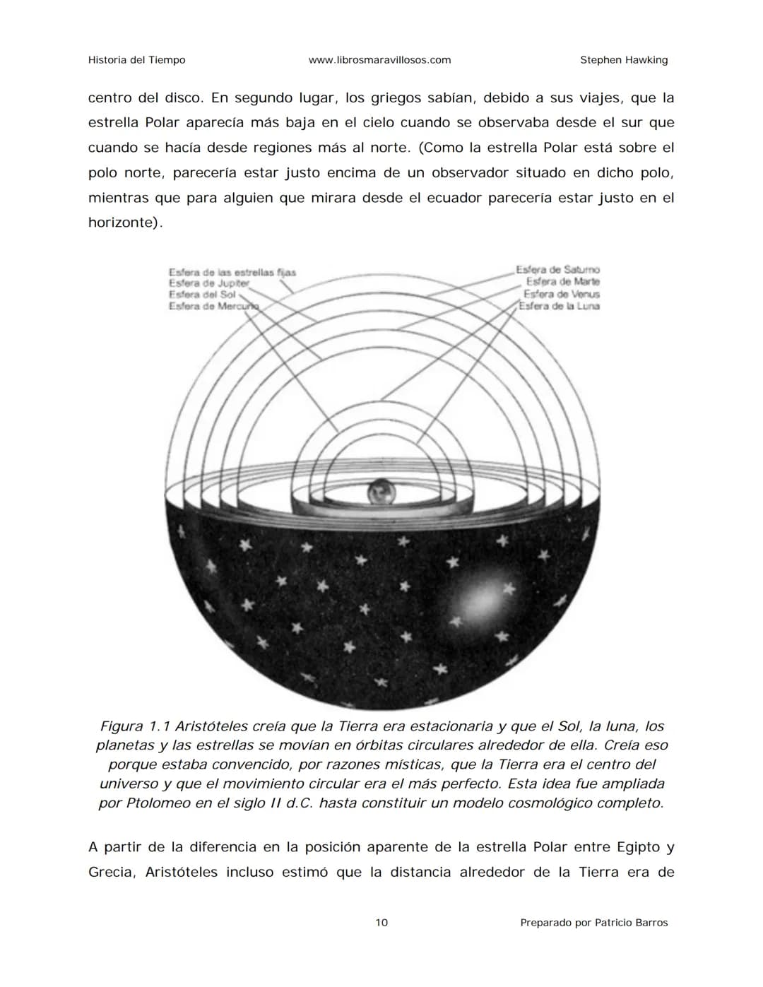 Historia del Tiempo
www.librosmaravillosos.com
Stephen Hawking
Stephen W. Hawking
HISTORIA
DEL TIEMPO
Del big bang a los agujeros negro