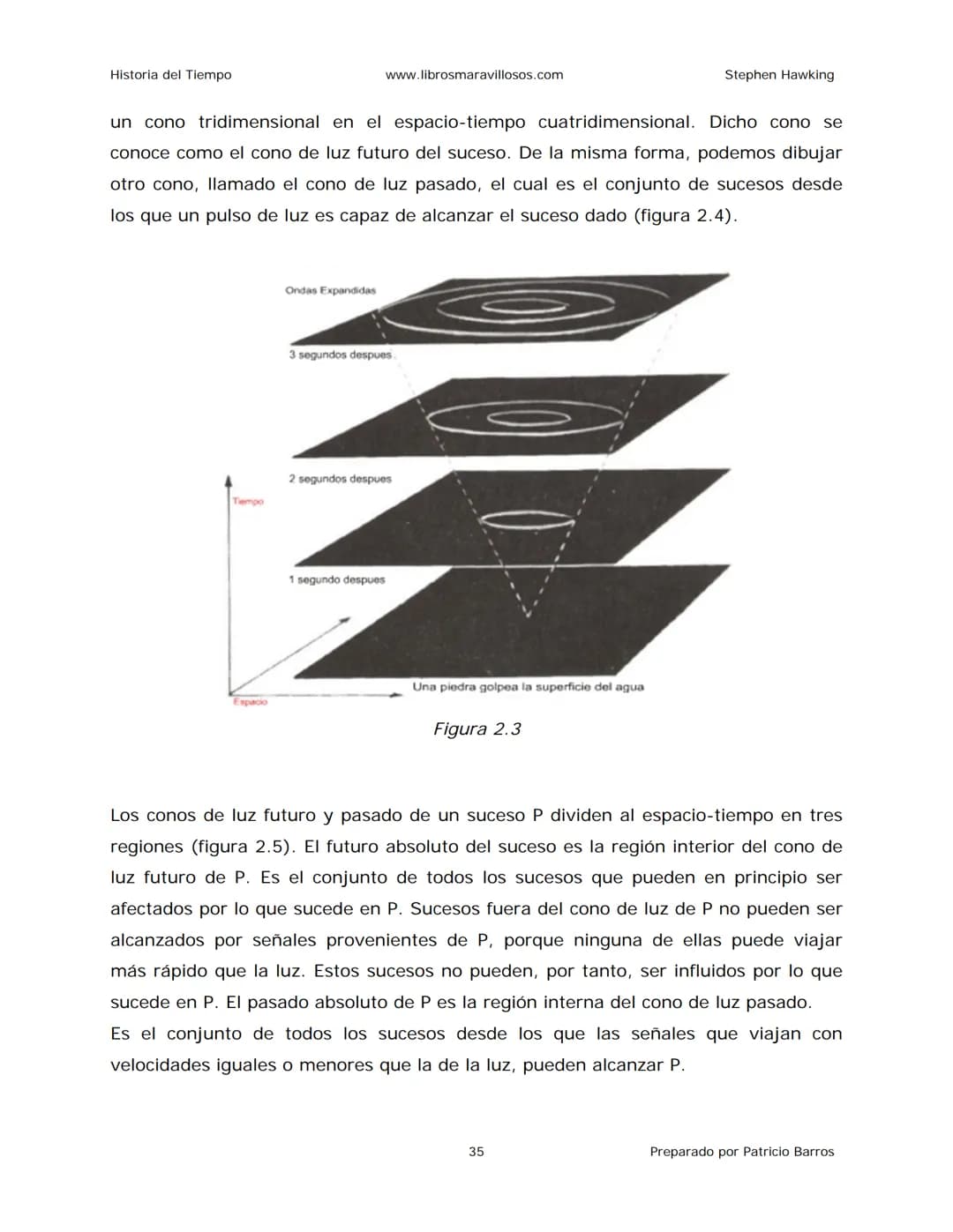 Historia del Tiempo
www.librosmaravillosos.com
Stephen Hawking
Stephen W. Hawking
HISTORIA
DEL TIEMPO
Del big bang a los agujeros negro