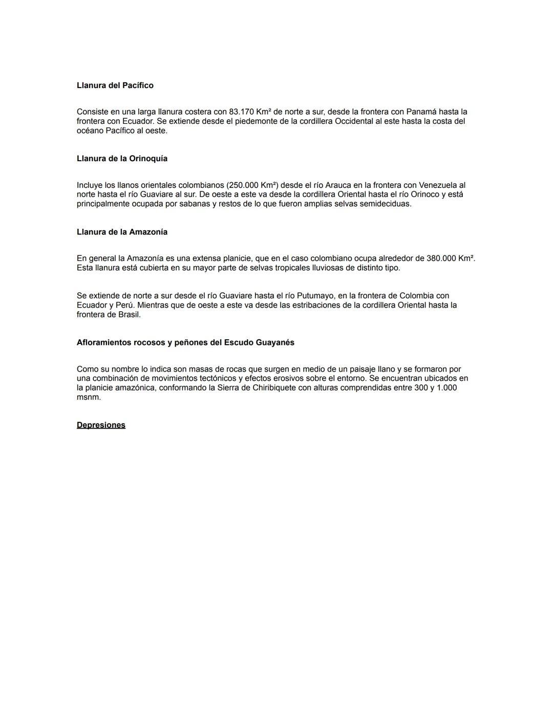Relieve colombiano
RELIEVE COLOMBIANO
El relieve colombiano es variado, con escarpadas cordilleras andinas, amplios valles interandinos y