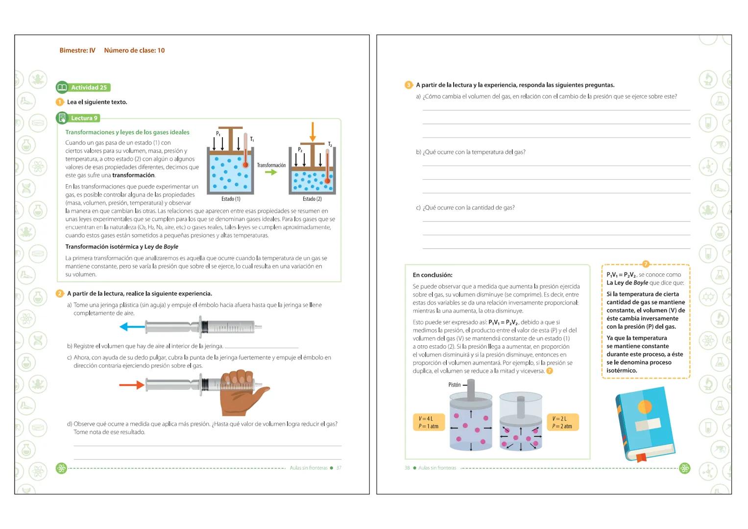 SEMANA 6
del 27 al 31 octubre
2025
Los fluidos como cualquier sustancia, tienen otra propiedad denominada masa la cual indica la cantidad
d