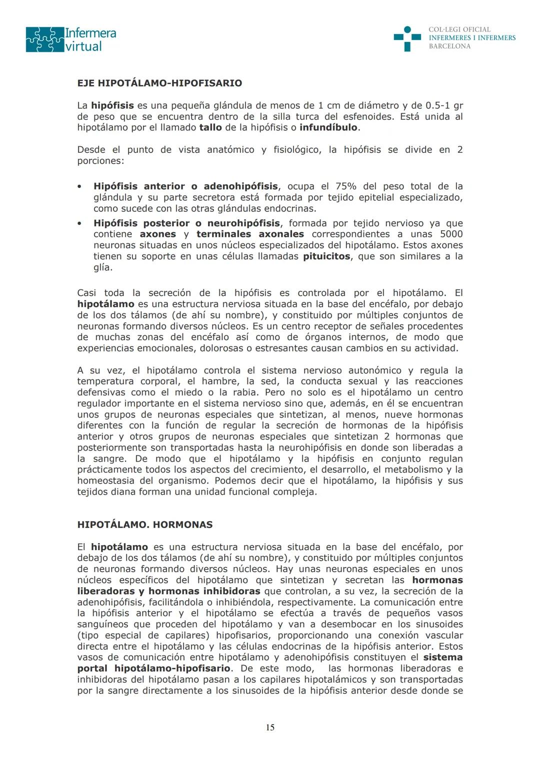 ५५
Infermera
virtual
DOCUMENTO ORIGINAL DE LA AUTORA
SISTEMA ENDOCRINO
• ENDOCRINOLOGÍA. GENERALIDADES
Concepto de glándula endocrina y d
