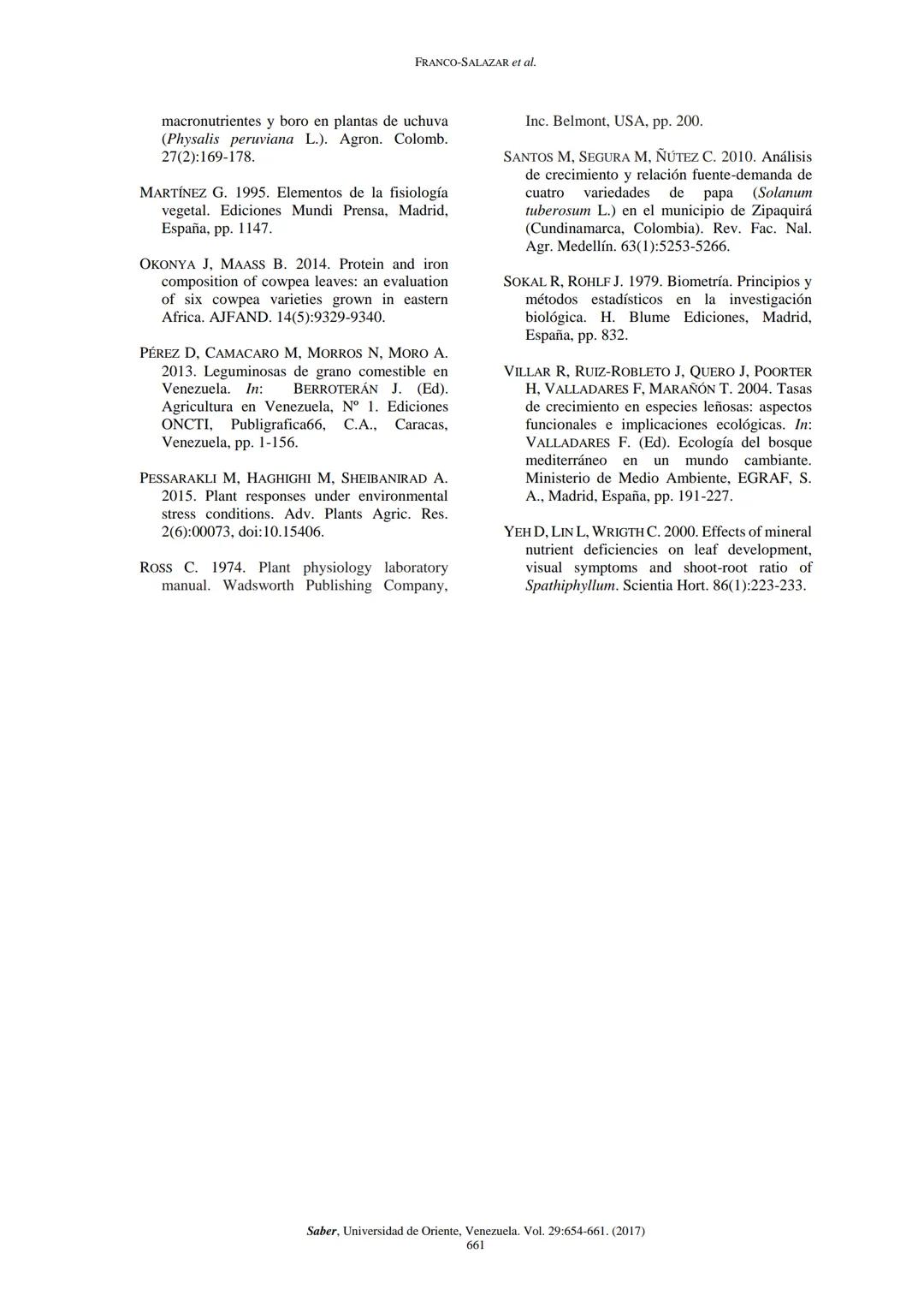 # View metadata, citation and similar papers at core.ac.uk
provided by Universidad de Oriente Venezuela. Consejo de Investigación: Revistas