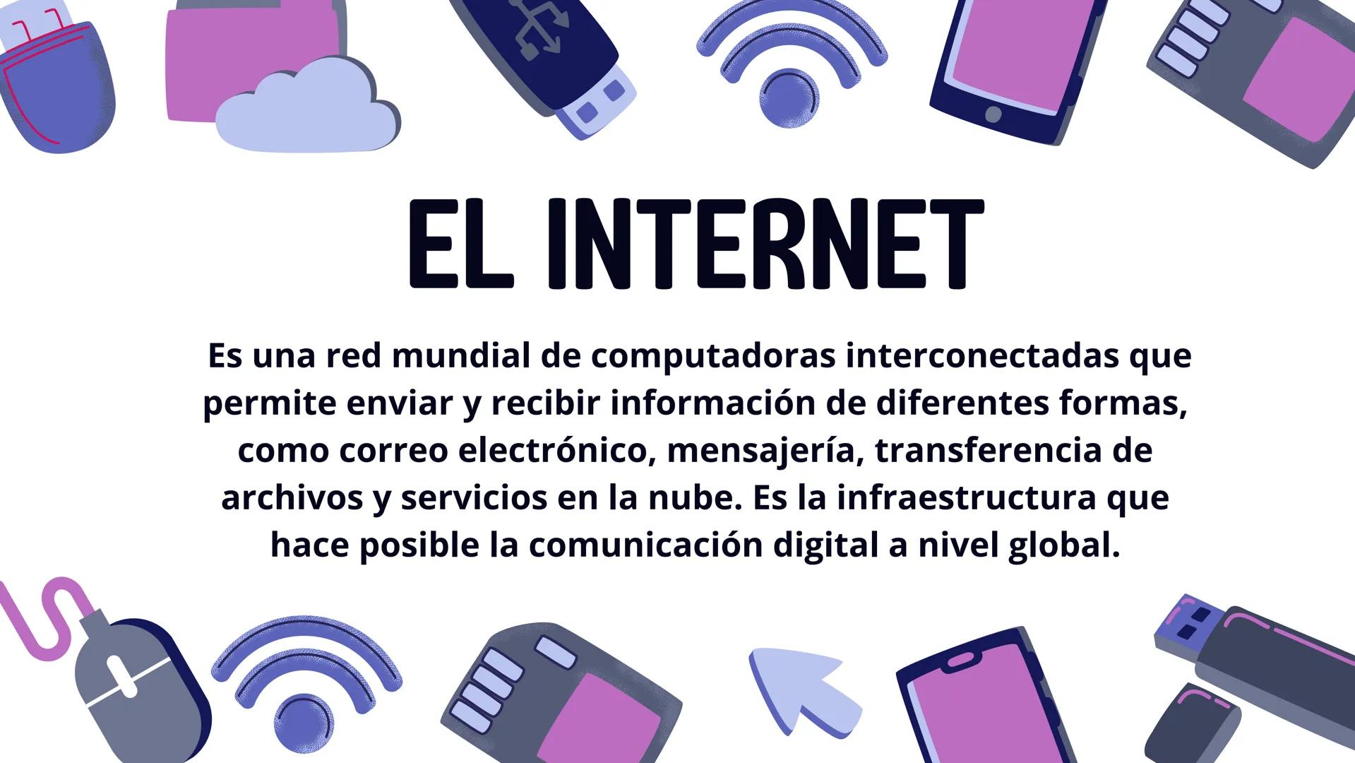 # DIFERENCIAS ENTRE EL
# INTRNET Y LA WEB
JOSELIS IBAÑEZ
ANAHY RUMBO # EL INTERNET
Es una red mundial de computadoras interconectadas que