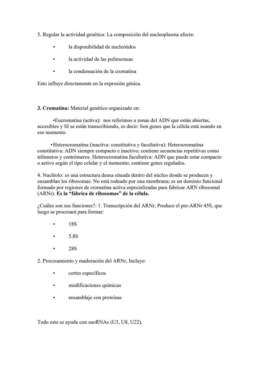 # Núcleo: El núcleo es el organelo central de las células eucariotas y su característica más
distintiva. Es la estructura donde se almacena,