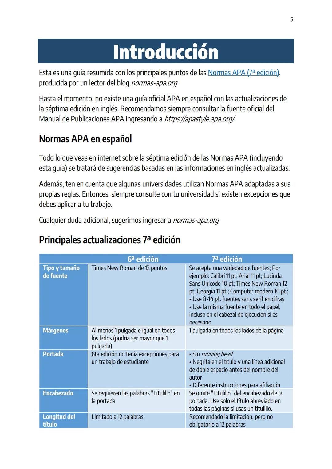 # Guía Normas APA
7a edición
Elaborado con el contenido de
https://normas-apa.org/ 2
Tabla de contenido
Introducción
...................