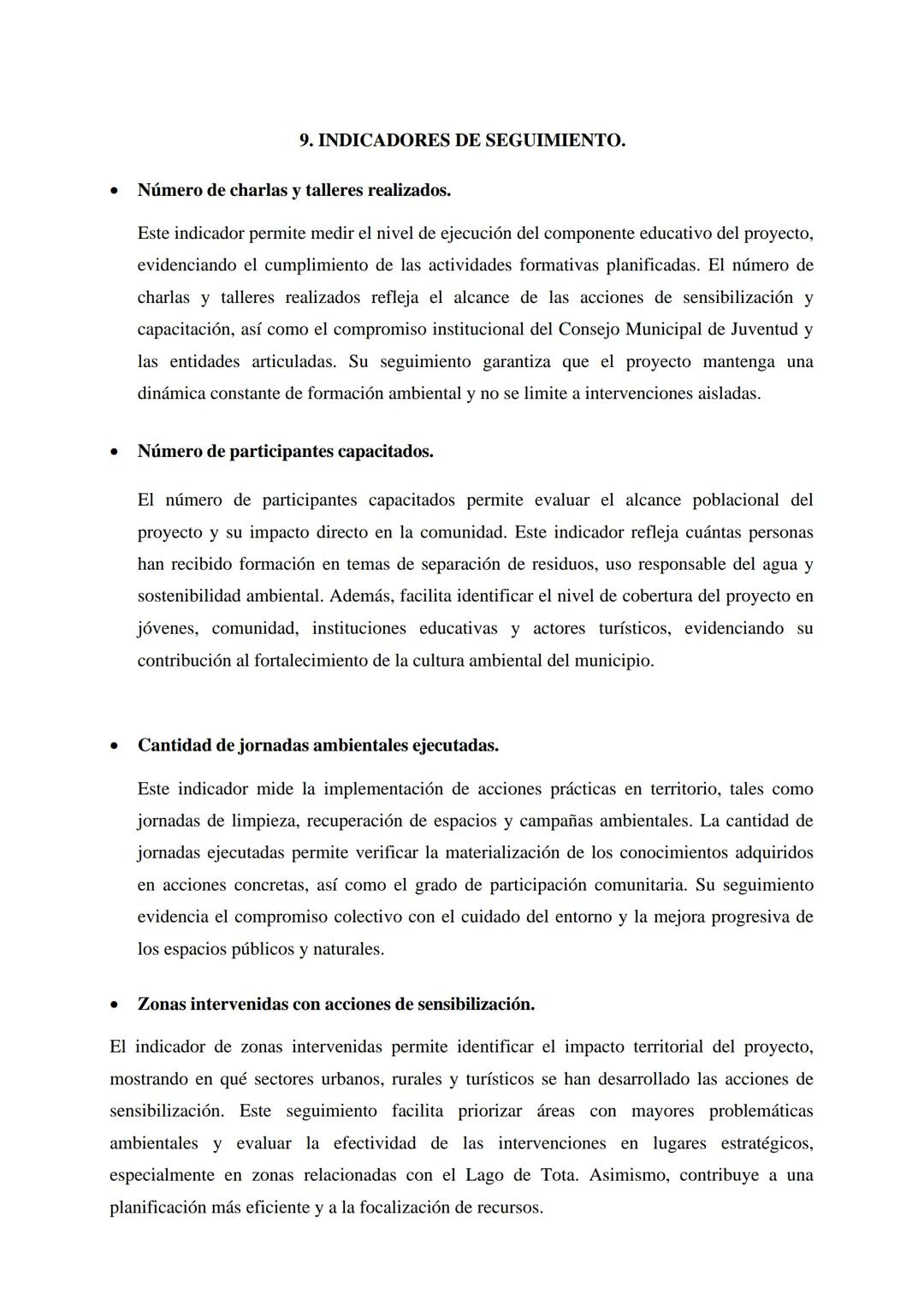 EJE 5; MEDIO AMBIENTE Y TERRITORIO
Consejo Municipal de Juventud - Periodo 2026-2029
Nombre del proyecto:
Juventud Consciente: Ambiente,