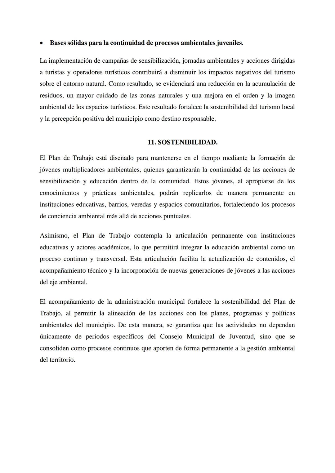 EJE 5; MEDIO AMBIENTE Y TERRITORIO
Consejo Municipal de Juventud - Periodo 2026-2029
Nombre del proyecto:
Juventud Consciente: Ambiente,