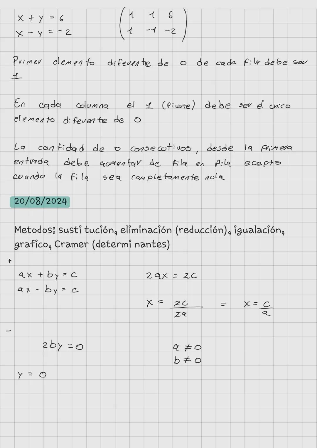 14/08/2025
Temas
- sistemas de ecuaciones lineales
- Matrices
- Determinantes
- Vectores
- Espacios vectoriales
- Transfornaciones lineale