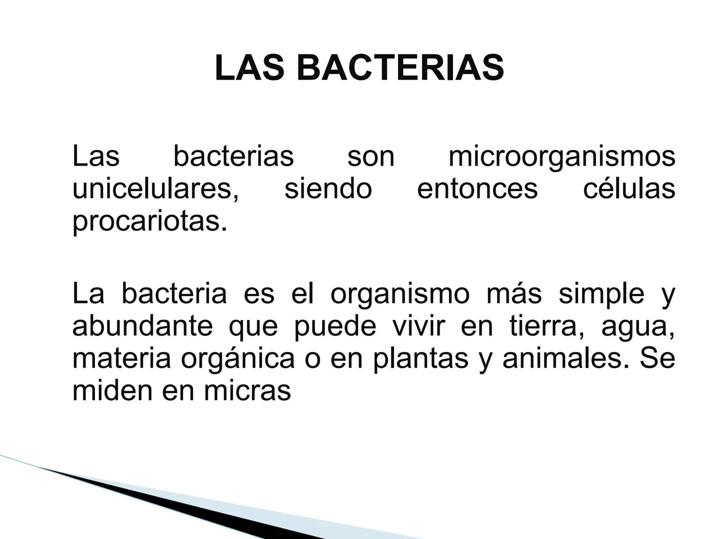 # BACTERIAS
GENERALIDADES
MICROBIOLOGÍA
Adriana Marcela Gómez
Fernández # LAS BACTERIAS
Las bacterias son microorganismos
unicelulares, si