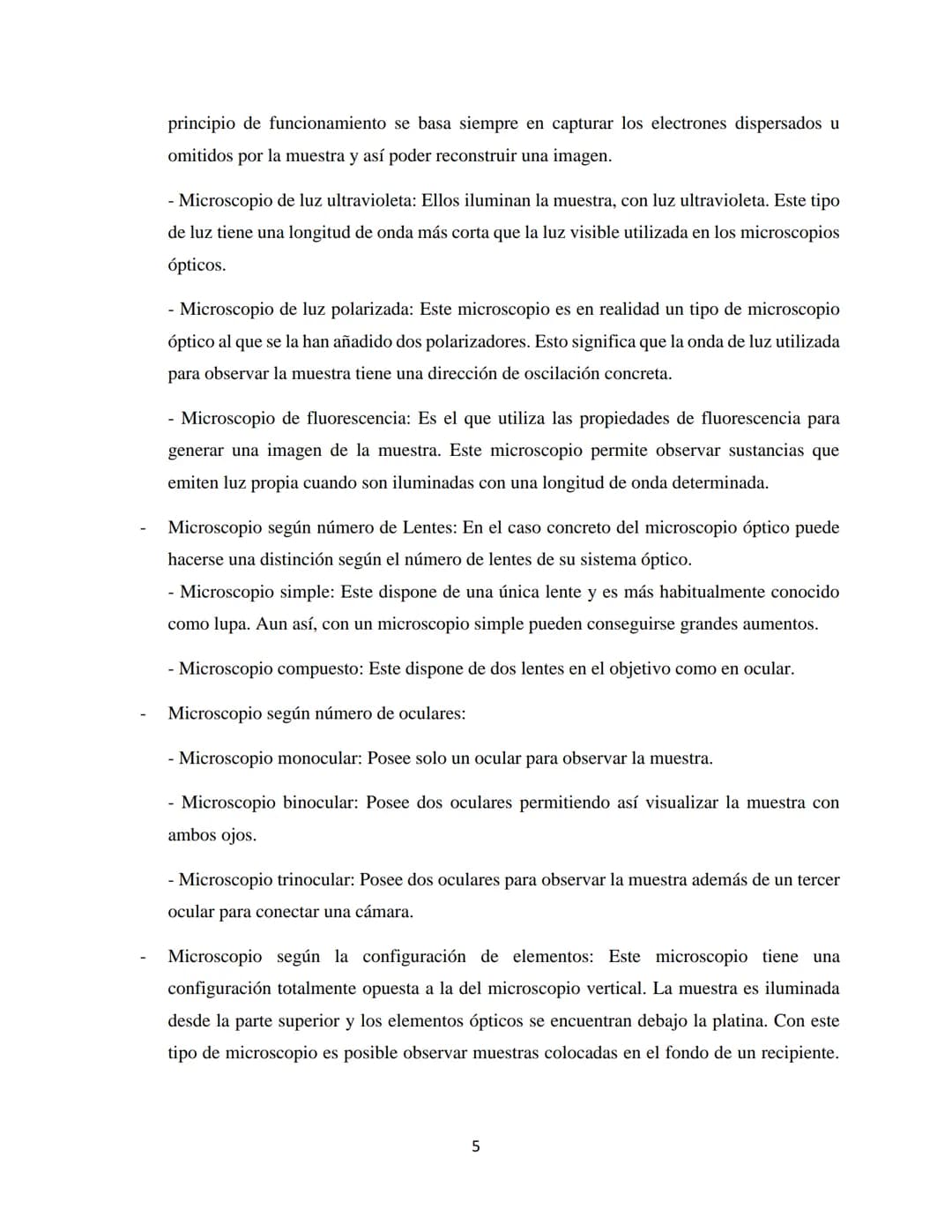 # Tabla de contenido
## El Microscopio.....................................................................................................