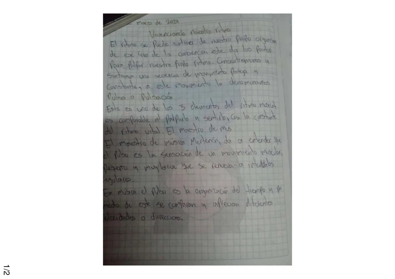 - marzo de 2024
Vivenciando nuestro ritmo
El ritmo se puede extraer de nuestro propio organismo
de ese reino de la conciencia, este da los