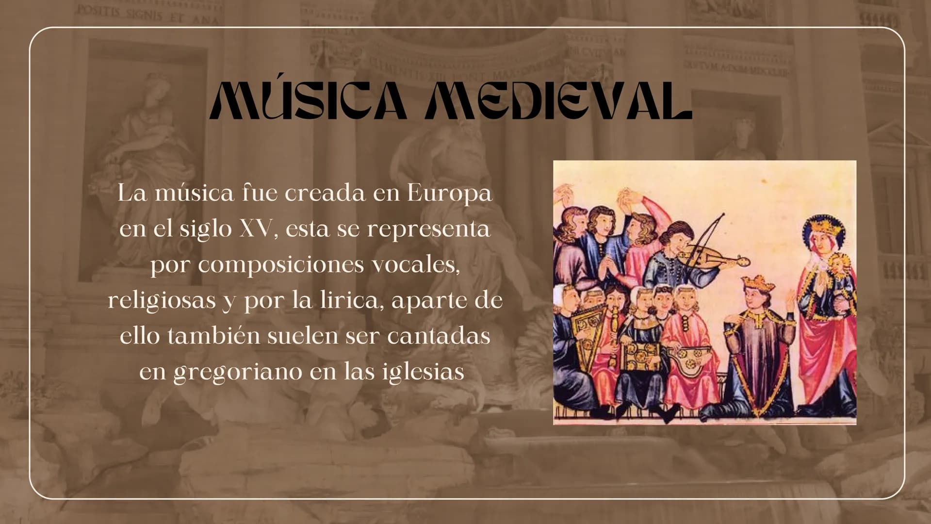 POSITIS SIC
YPHIS TA
NICVIDVAB
# PINTURA MEDIEVAL
La pintura medieval fue creada en
Europa, la cual se caracteriza por su
enfoque religioso,