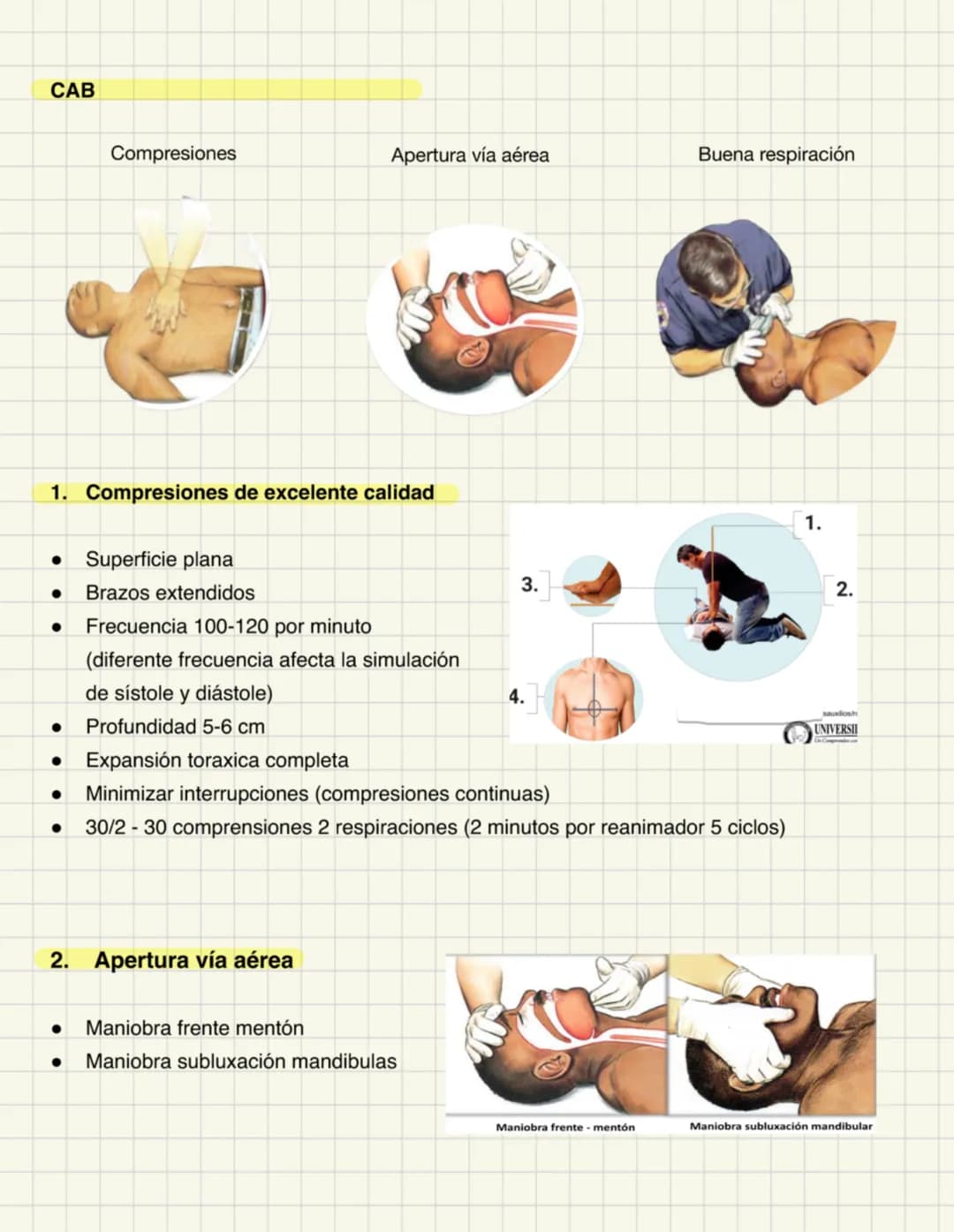 # Atención Inicial al Paciente
Reanimación cerebro cardiopulmonar en el paciente adulto y pediatrico
- Paro cardiaco: Interrupción súbita d