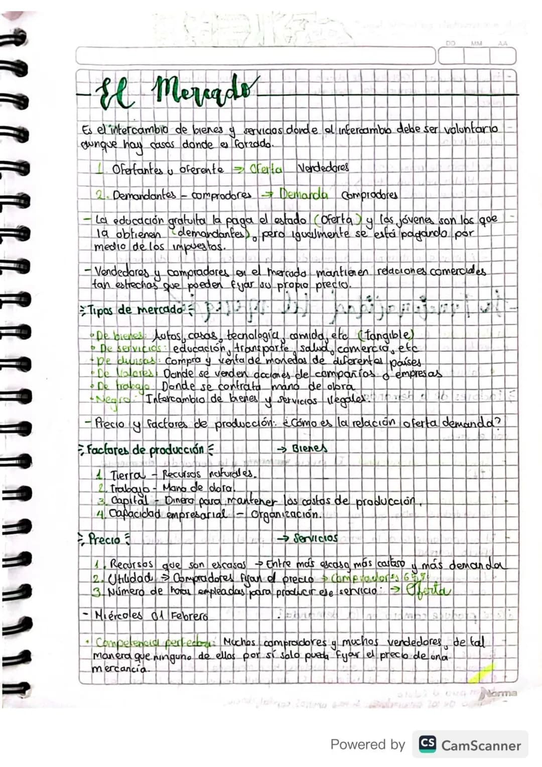 DO MM AA
30 01 23
# Economía y Gografía económica
## 1. Definición
A
A
Bienes
a) Economía es el estudio de la forma en que la sociedad dec