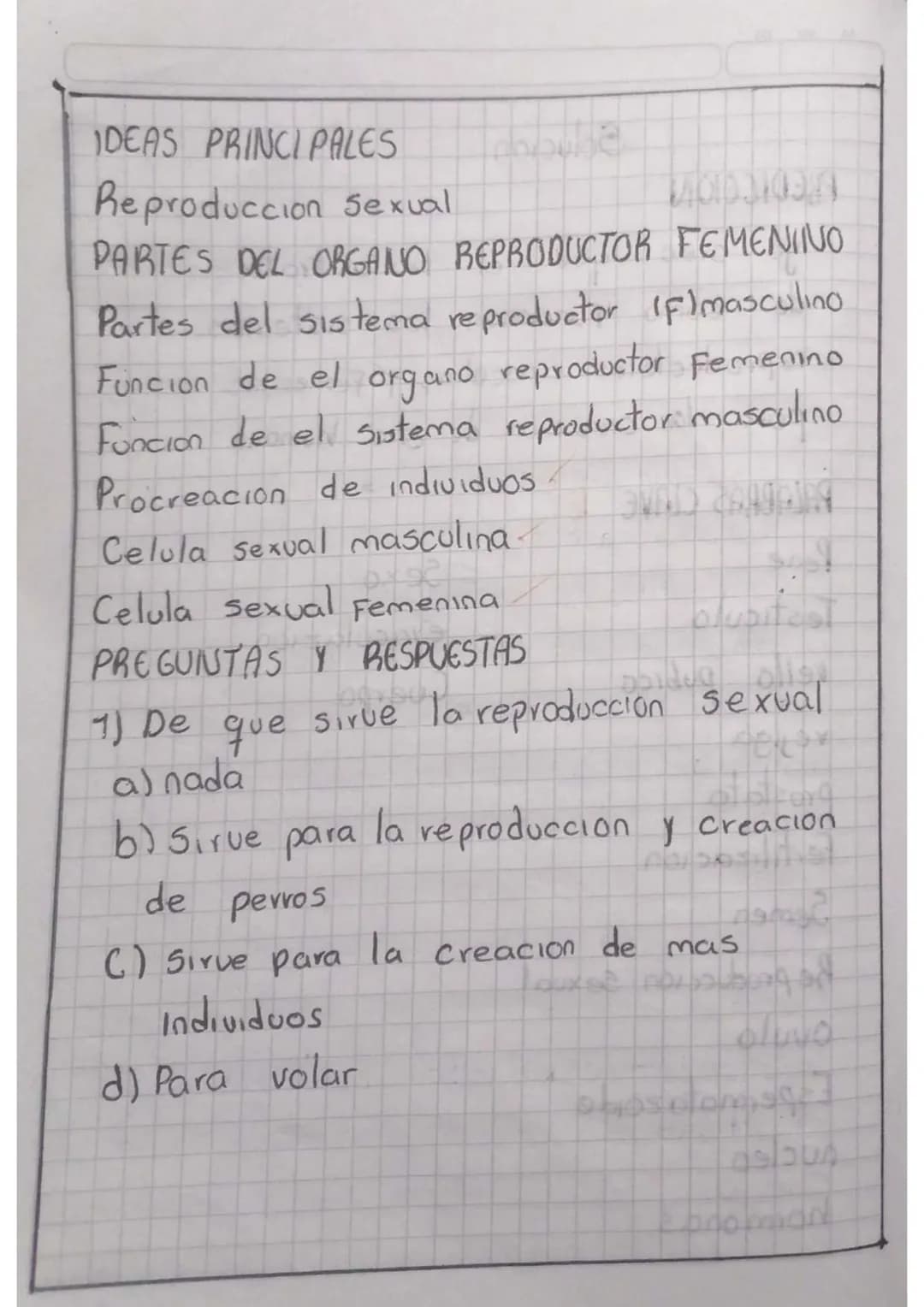 # Solucion
# PREDICCION
yo creo que el texto trata
de como Funcionan los sistemas
reproductores masculino y Femenino
para la creacion de ot