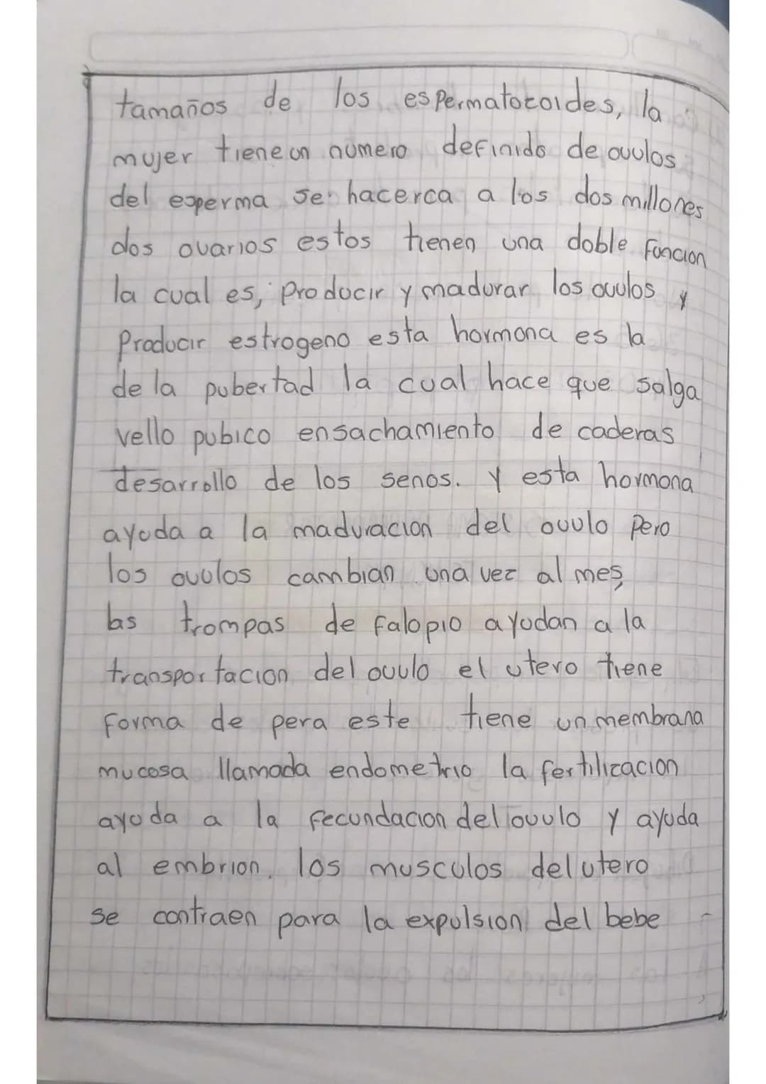 # Solucion
# PREDICCION
yo creo que el texto trata
de como Funcionan los sistemas
reproductores masculino y Femenino
para la creacion de ot