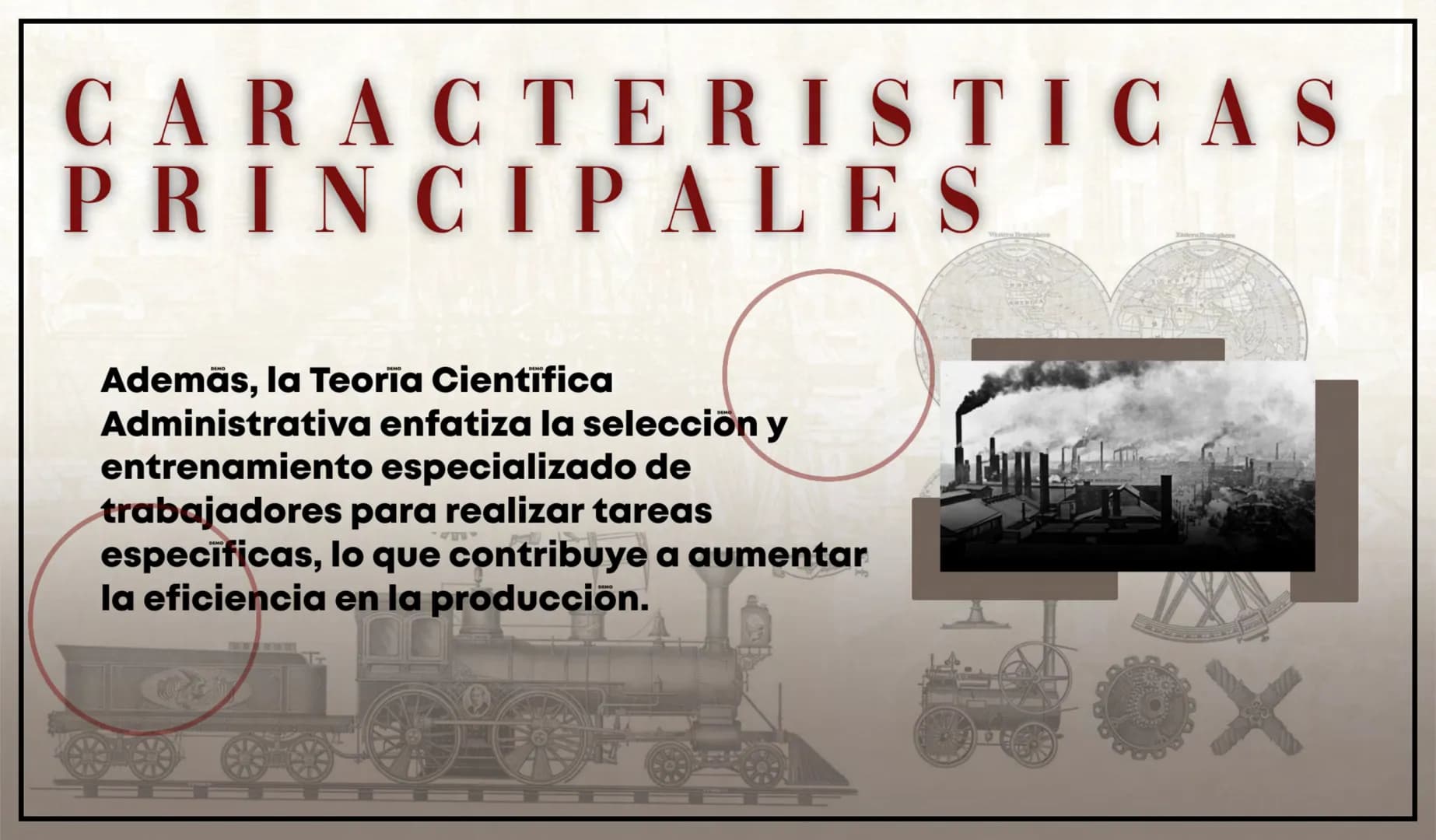 # CONTENIDO
Teoría Científica Administrativa es un enfoque desarrollado a principios del siglo XX con el fin de mejorar la eficiencia y prod