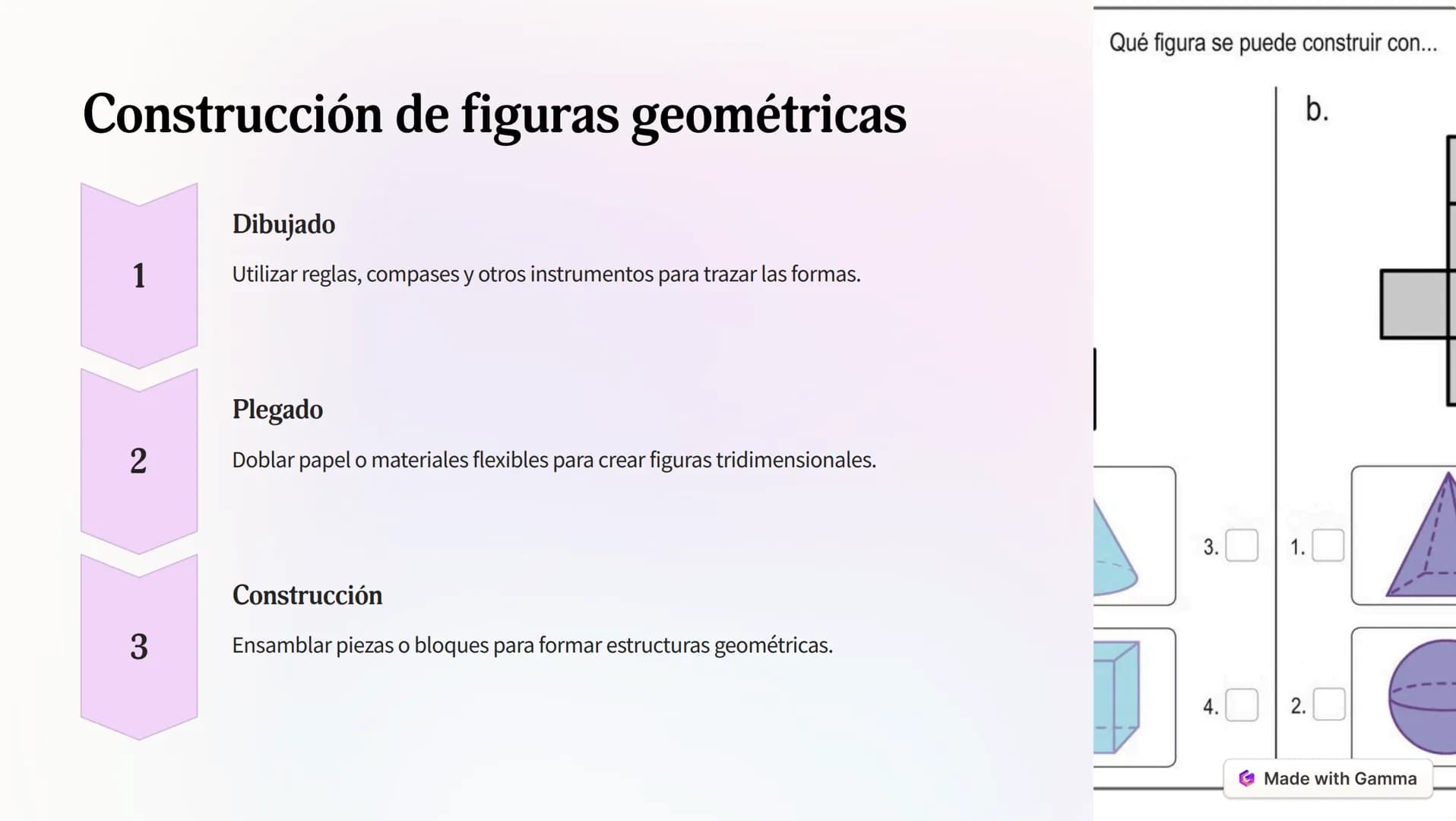 # Tipos de figuras geométricas
## Básicas
Triángulos, cuadrados, círculos y
rectángulos son las formas
geométricas más fundamentales.
## P