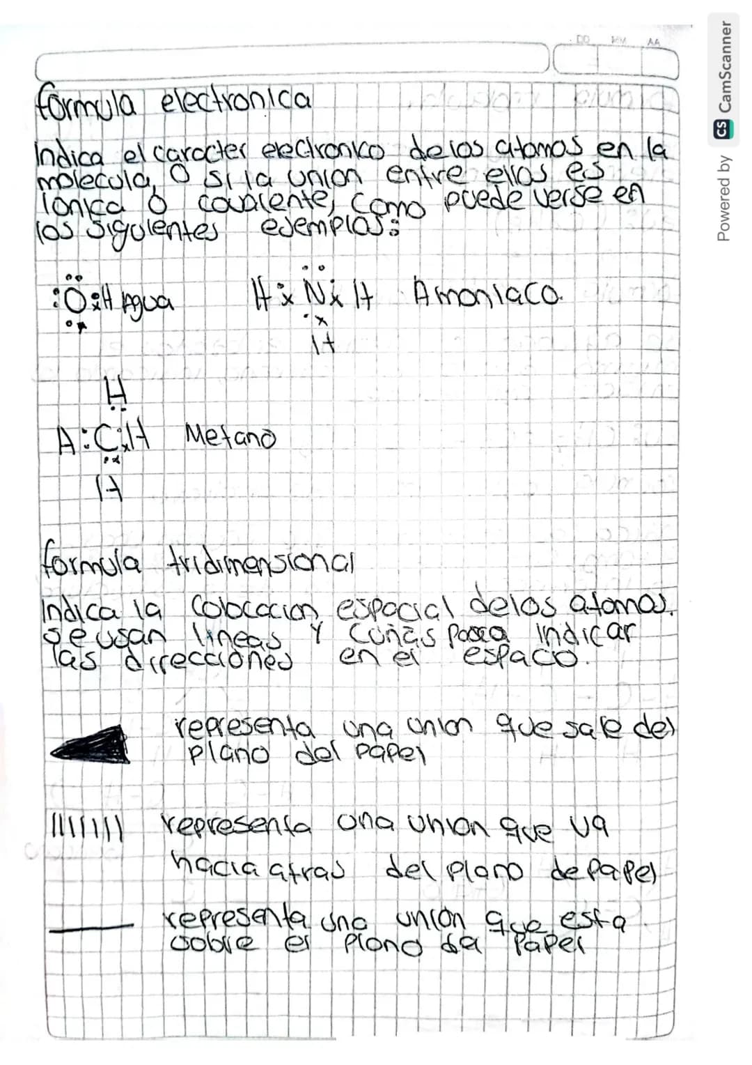 # formula molecular
Indica el numero exacto de atomo de coda elemento en una molecula
ej: (C4H8)
# formula semidesarrollada
se agrupan los