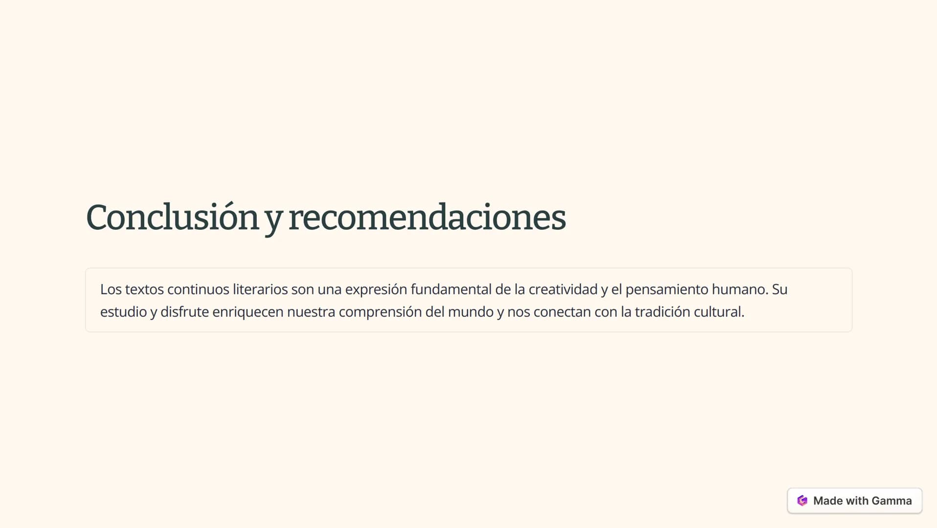 # Características de los textos continuos
## literarios
1. Narrativa
Presentan una historia con personajes, trama y desarrollo.
2. Poéti
