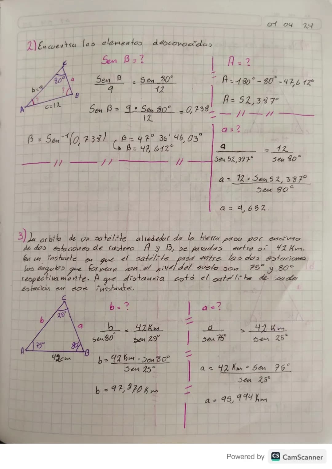 # Resolucion de Triangulos no Rectangulos
Resorver un triangolo iveplica conocer sus lados y sus ángulos, para resorver un tridingado no re