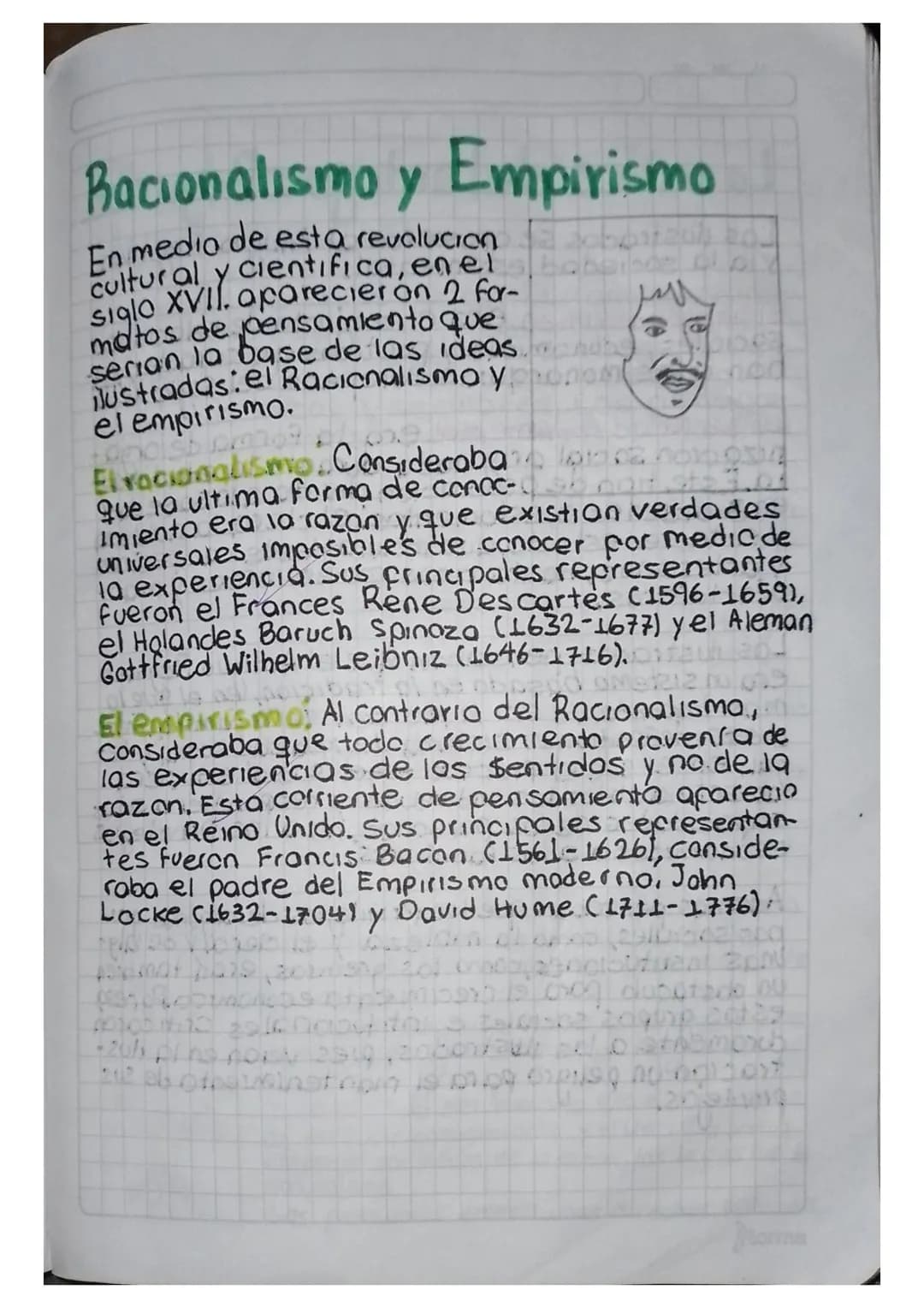 # Racionalismo y Empirismo
En medio de esta revolucion
Cultural y cientifica, en el
siglo XVII. aparecier
matos de pensamiento que
serian la