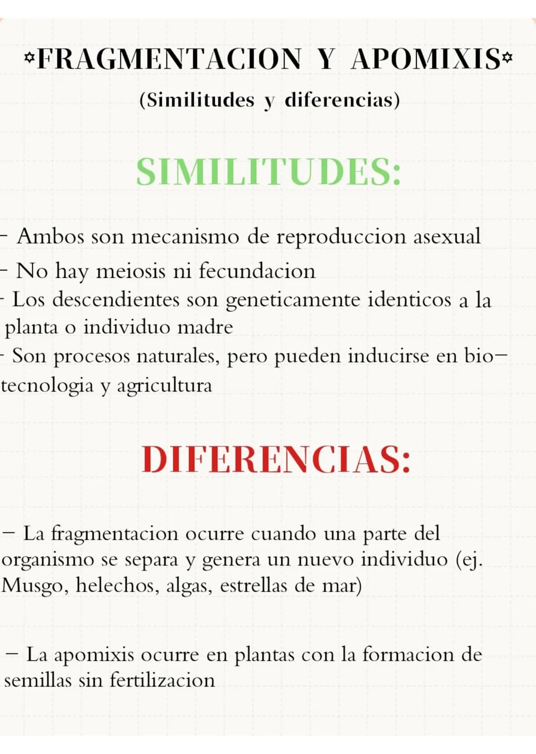 FRAGMENTACION
Y
APOMIXIS
Presentado por:
- Silvana Suarez
- Josmary Linares
- Luisa Arroyave
- Victoria Colonna
- Sofia Martinez
8-1 # FRA