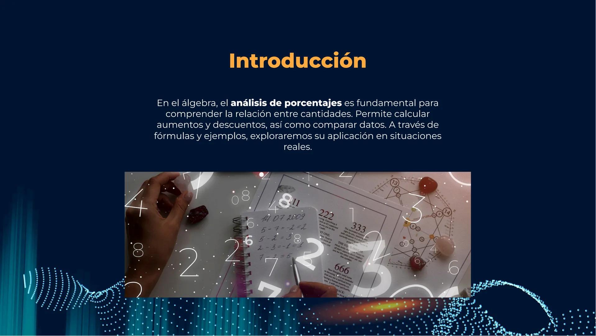 # Análisis de Porcentajes
## en Álgebra # Introducción
En el álgebra, el análisis de porcentajes es fundamental para
comprender la relación