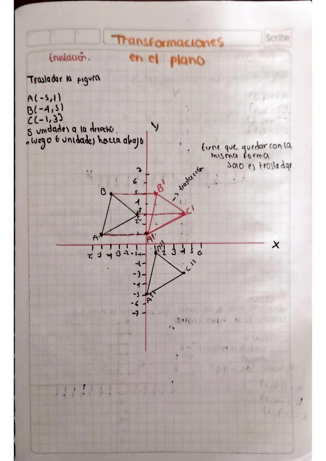 tranformaciones plano