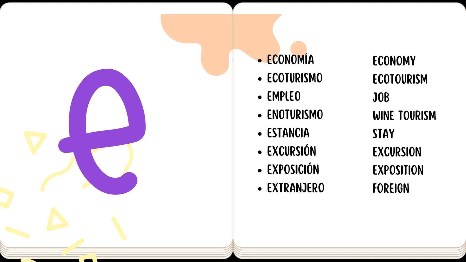 DICCIONARIO
English
Español
Canv ESPAÑOL ENGLISH
A ESPAÑOL A ENGLISH
•
ACUEDUCTO
A
.
• AGENCIA DE VIAJES
• AGLOMERACIÓN
• ALCÁZAR
• ANTIGUO