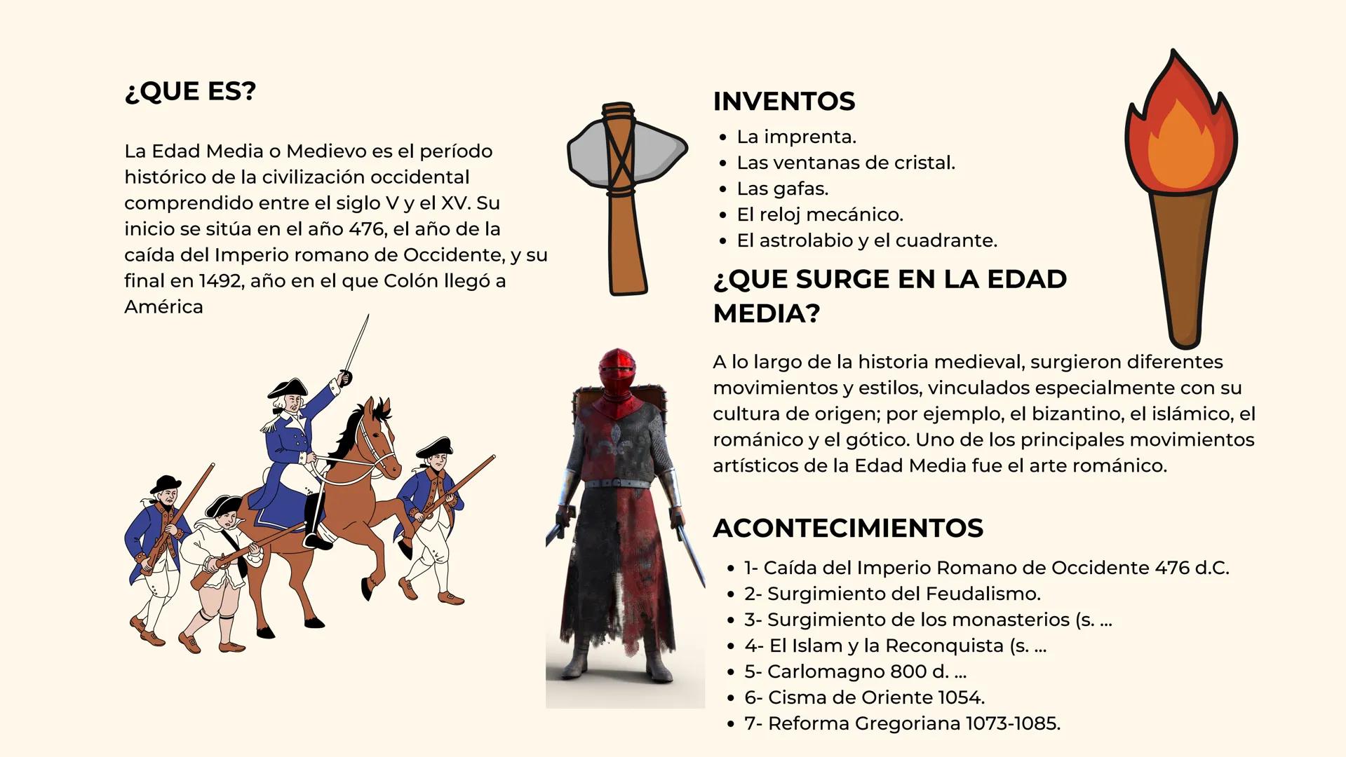 La época
medieval ¿QUE ES?
La Edad Media o Medievo es el período
histórico de la civilización occidental
comprendido entre el siglo V y el X
