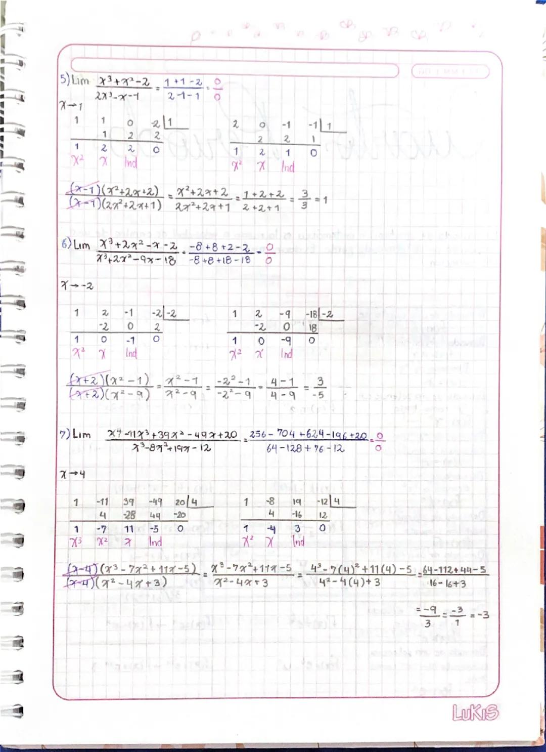 -4-4
$\sqrt{16+9+5}$
$\frac{-8}{\sqrt{25} +5}$
$\frac{-8}{5+5} = \frac{-8}{10} = \frac{4}{5}$
13/Agosto/2024
Regla de Ruffını
Es una e