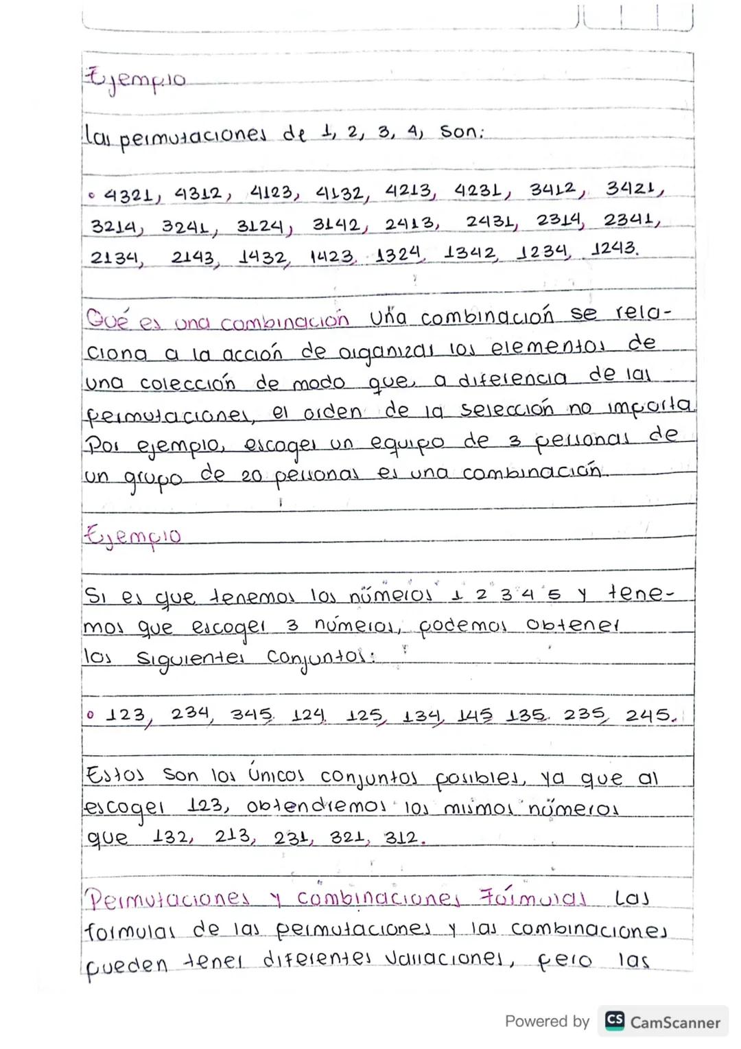 E
STETTU CAO por U₁TUT,
PERMUIACIONES I COMBINACIONE
las
permutaciones y
las combinaciones son combinaciO-
maneras de represental grupos de