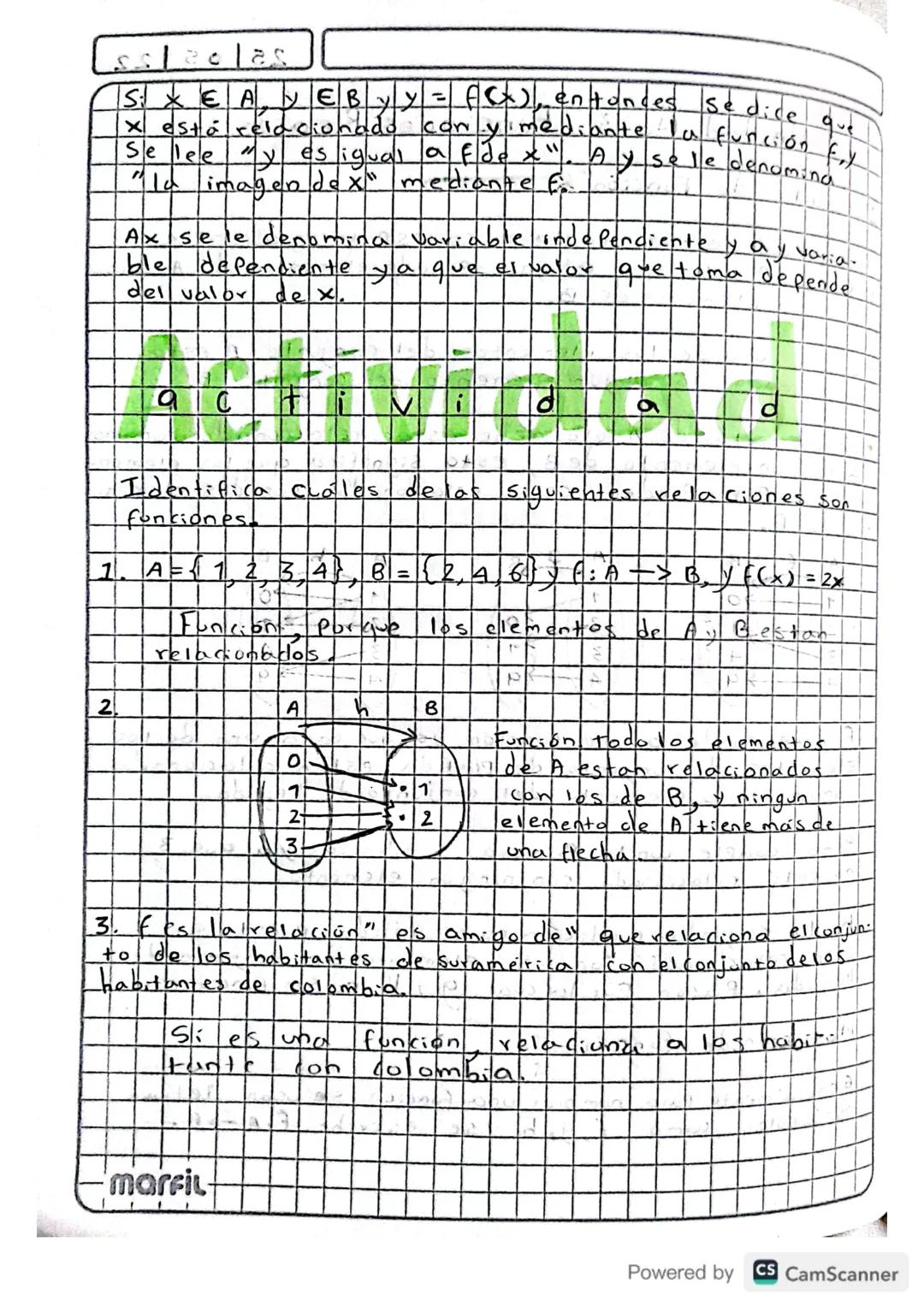 Unidad No 3
Concepto de Función
25/05/22
Funciones Reales
Una función es una regia a
Puntos A YB, que asigna
y Solo un elemento de B.
•Cada