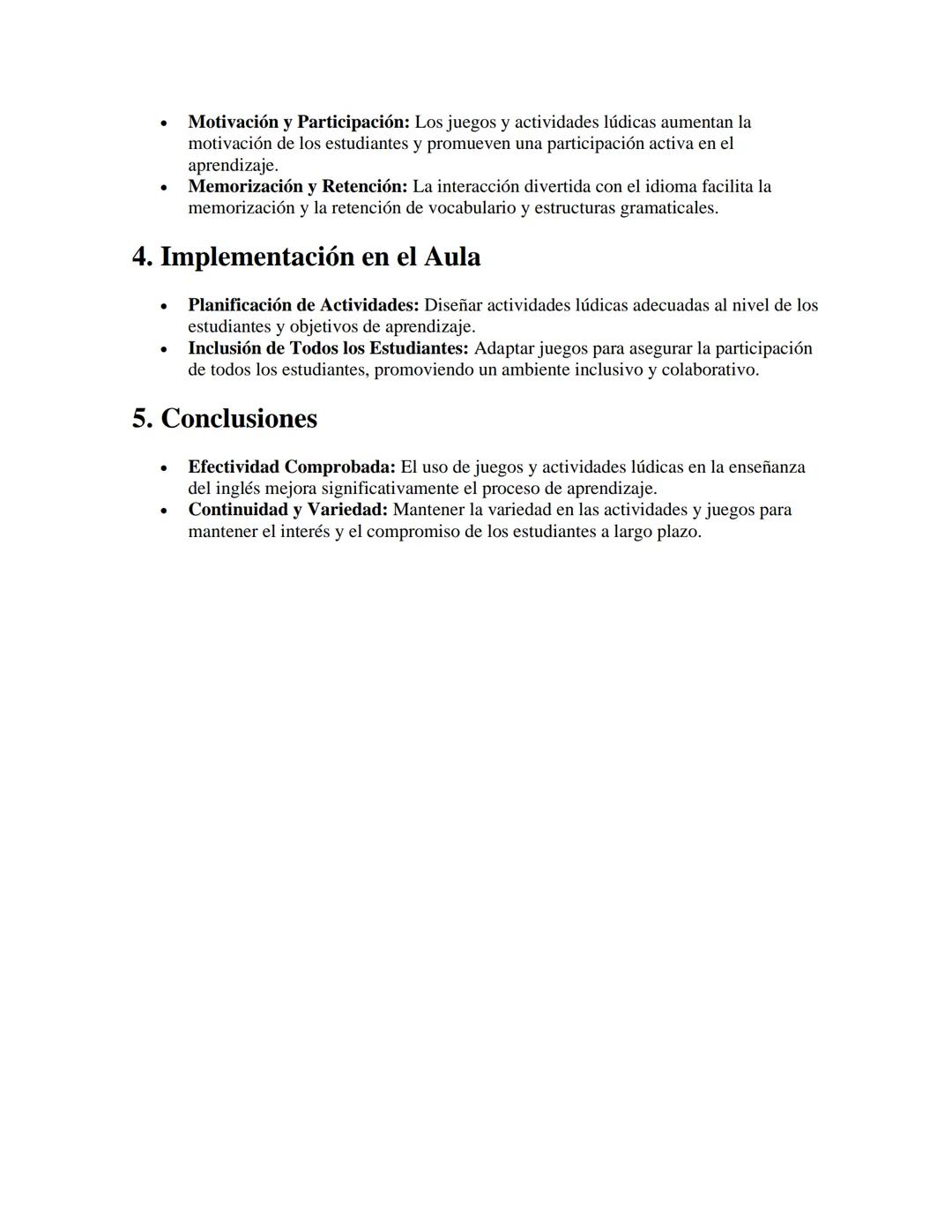 Inglés a través de Juegos y Actividades
Lúdicas
APUNTES//
1. Introducción
•
•
Metodología Lúdica: Uso de juegos y actividades divertidas par