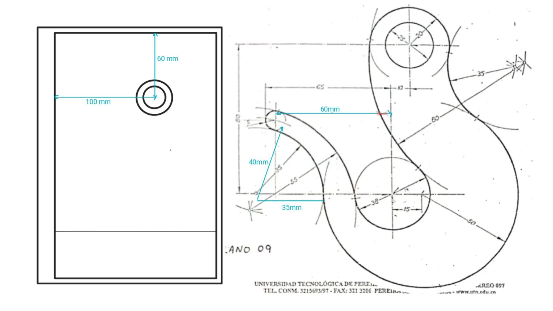 CONJUGACIÓN ENTRE CIRCUNFERENCIAS
EXTERIOR
R2
a
INTERIOR
R2
De
Raz
Rc
Ra₁ = R₁+ Rc
Par
Raz
Ra₁ = Rc - R₁
Raz = Rc-R₂
Raz=R₂+ Rc EXTERIOR-INT