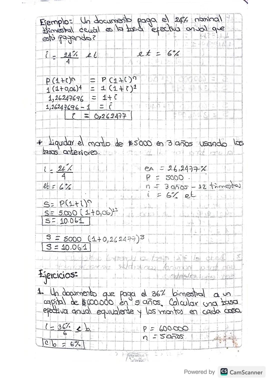 TASA ANTICIPADA
Es aquella donde los intereses se cancelan al
cipto del periodo y se
ία
i
==
1+0
t
represento (ca)
Anticipado
prin-
LA TASA