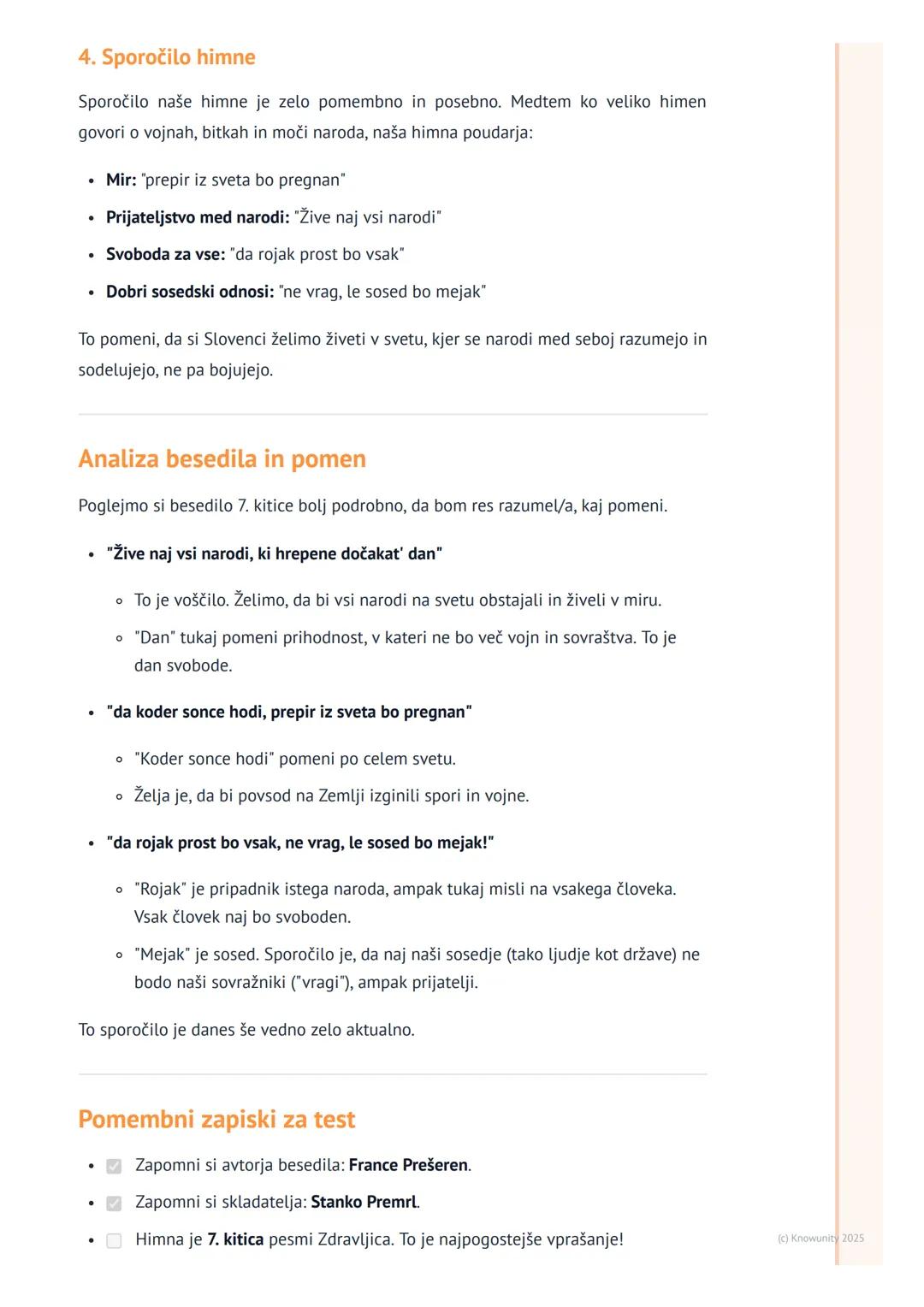 # Slovenska himna
Slovenska himna
Naša državna himna je zelo pomembna pesem, ki predstavlja Slovenijo. Ni samo
navadna pesem, ampak simbol