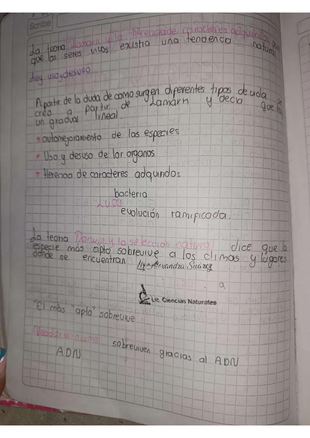 # TEORÍAS DE LA
# CUOLUCIÓN
Scribe
La evolución biológica constituye el conjunto de cambios
en la forma del las conductas a lo largo de
las