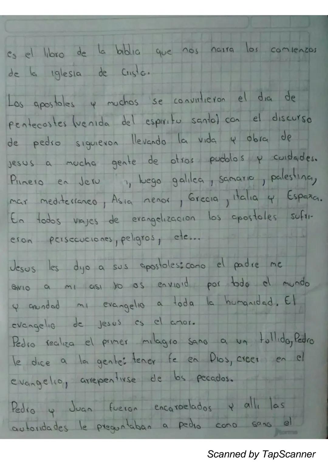 Religion
Actividad: Primeras comunidades cristianas
Pedro lleno del espirito Santo, comenzo
a dar testimoni
de la resurreccion
de Jesucristo