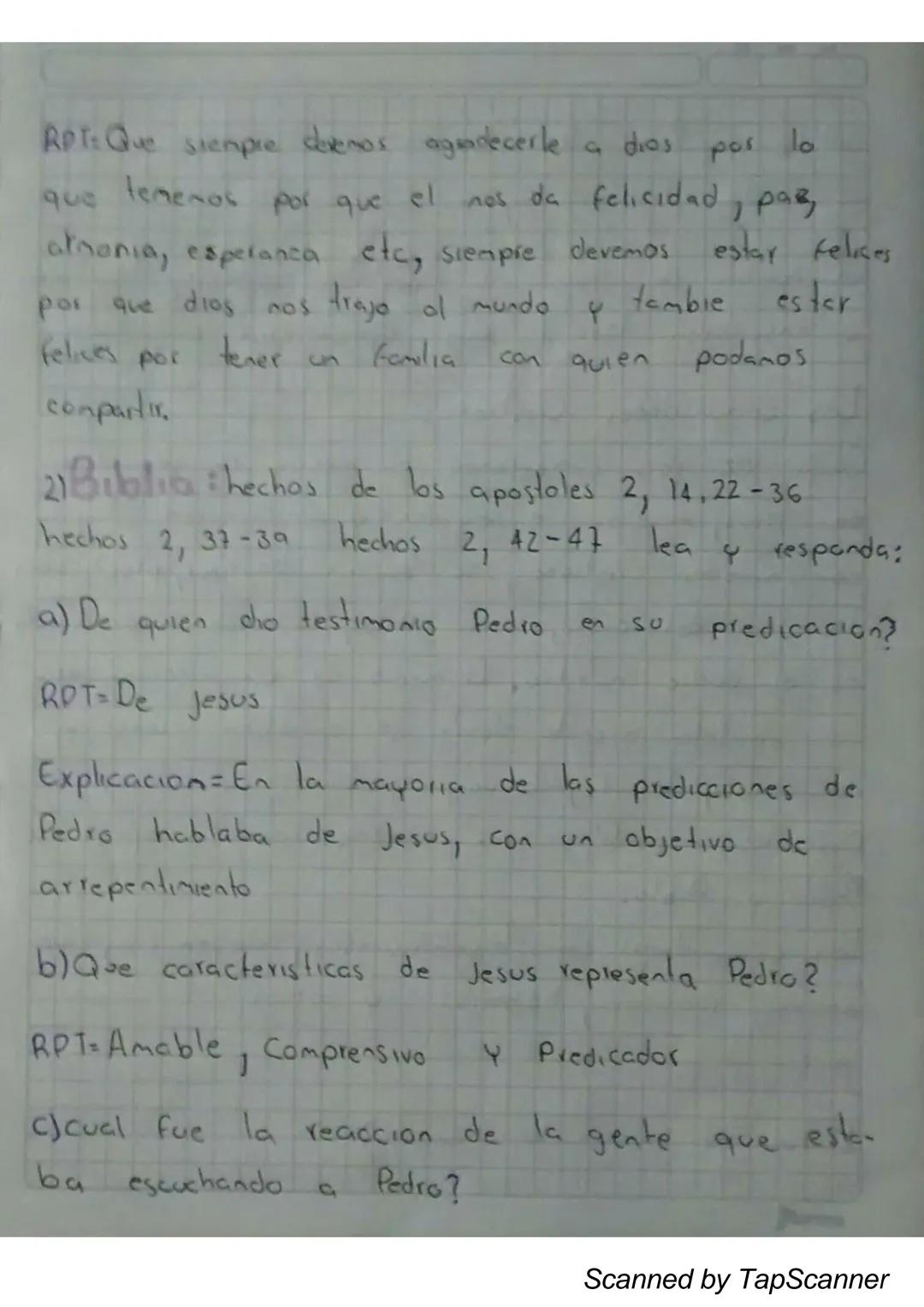 Religion
Actividad: Primeras comunidades cristianas
Pedro lleno del espirito Santo, comenzo
a dar testimoni
de la resurreccion
de Jesucristo