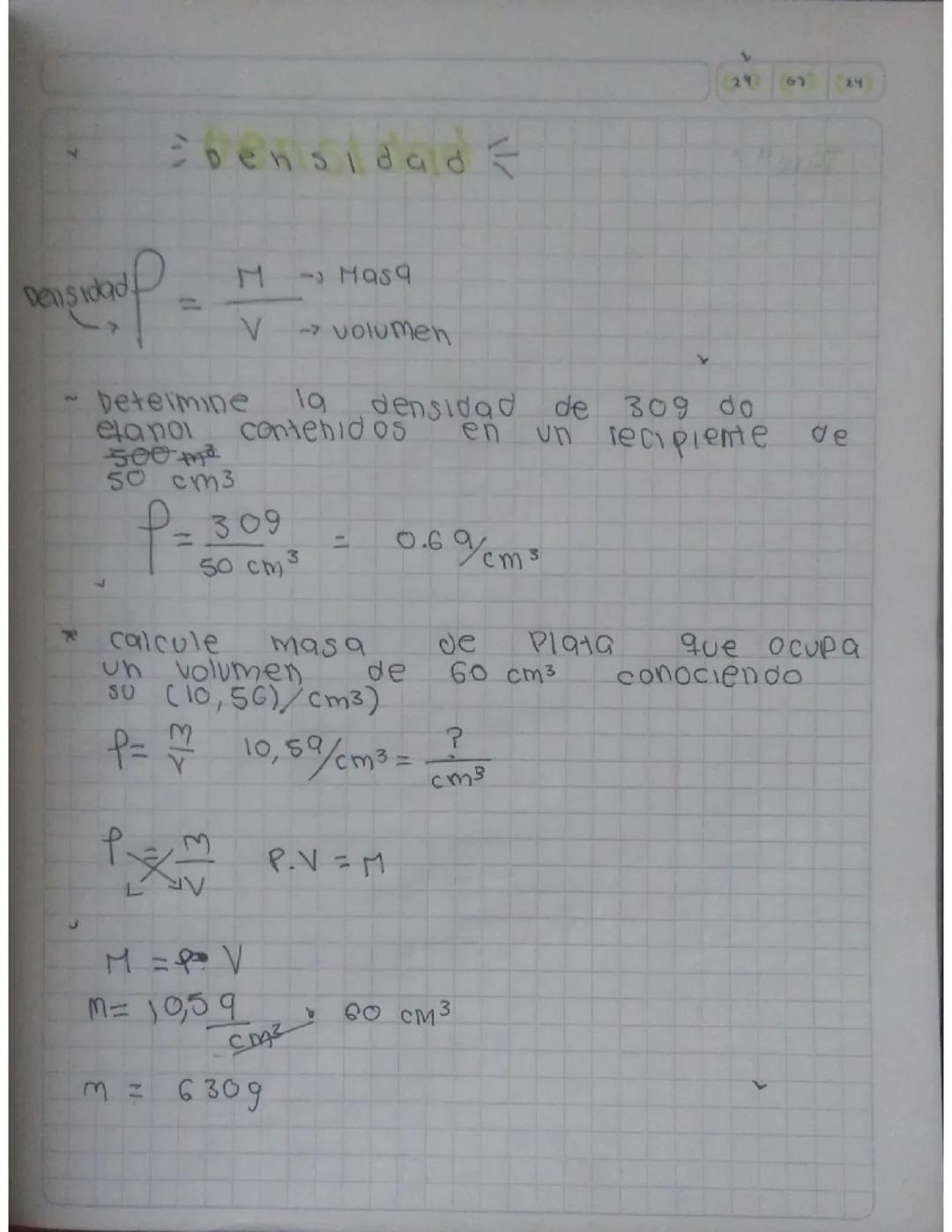 Densidad: Guía de Estudio Esencial