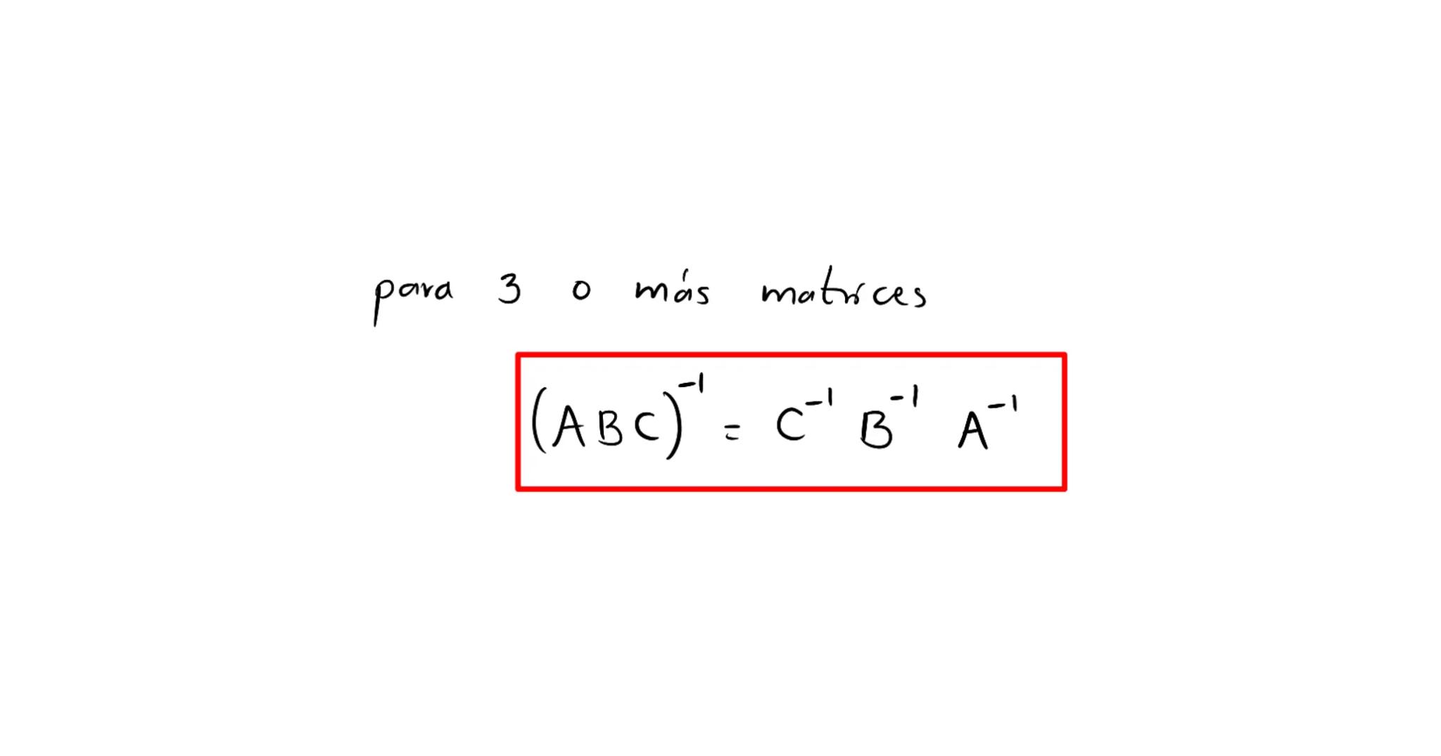 Inversa de
una
matriz Dado
Ax = 5
AA = AA' = 1
Una forma de encontrar x
AAR = A
es
сото
A'A = I
entonces
-A A' →
es
la inversa de la
matriz