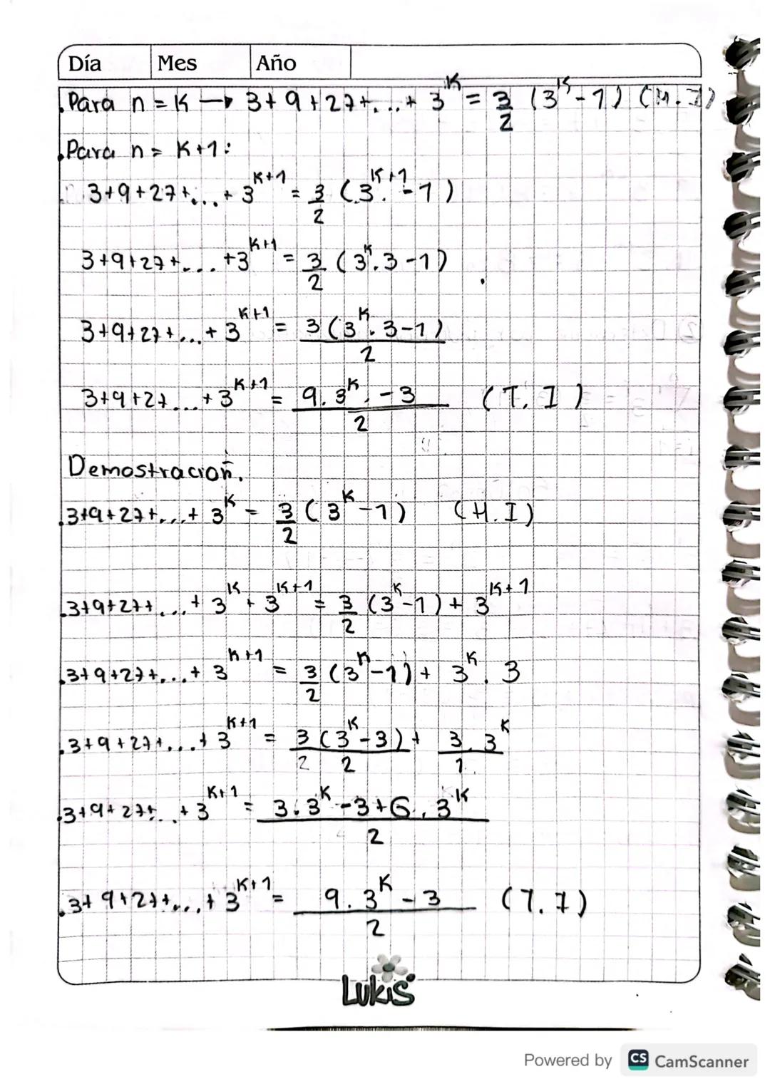 TEOREMA DEL BINOMIO.
Sin es un entero positivo se define la factorial de
n, o "n factorial" asi;
+
n 1.2.4 h
Definimos el coefmeente binomia