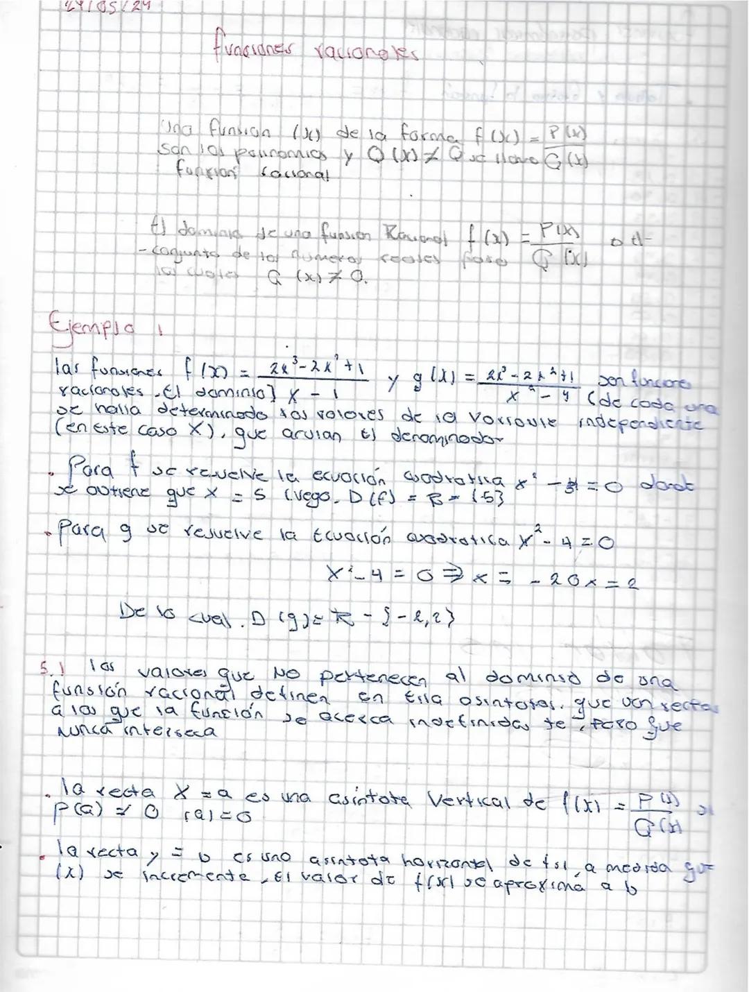 Funciónes racionales