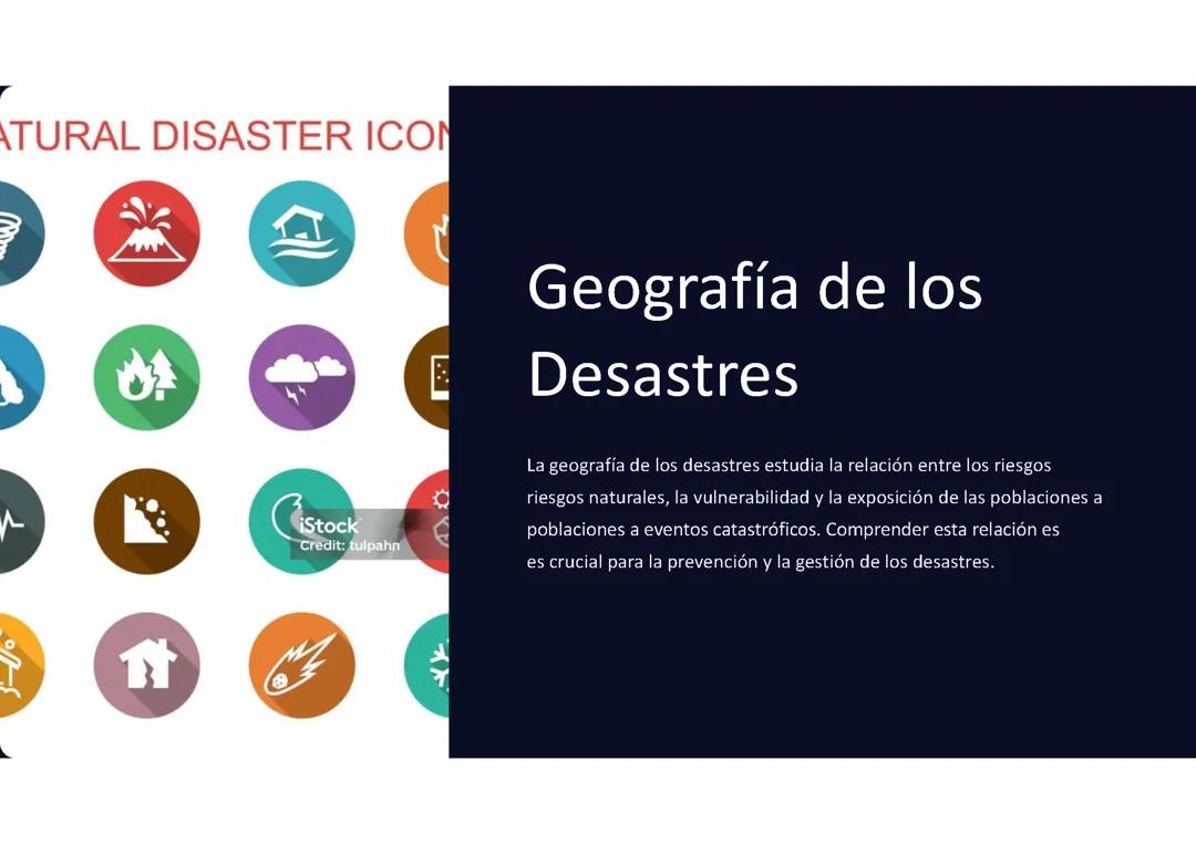 Geografía de los desastres: