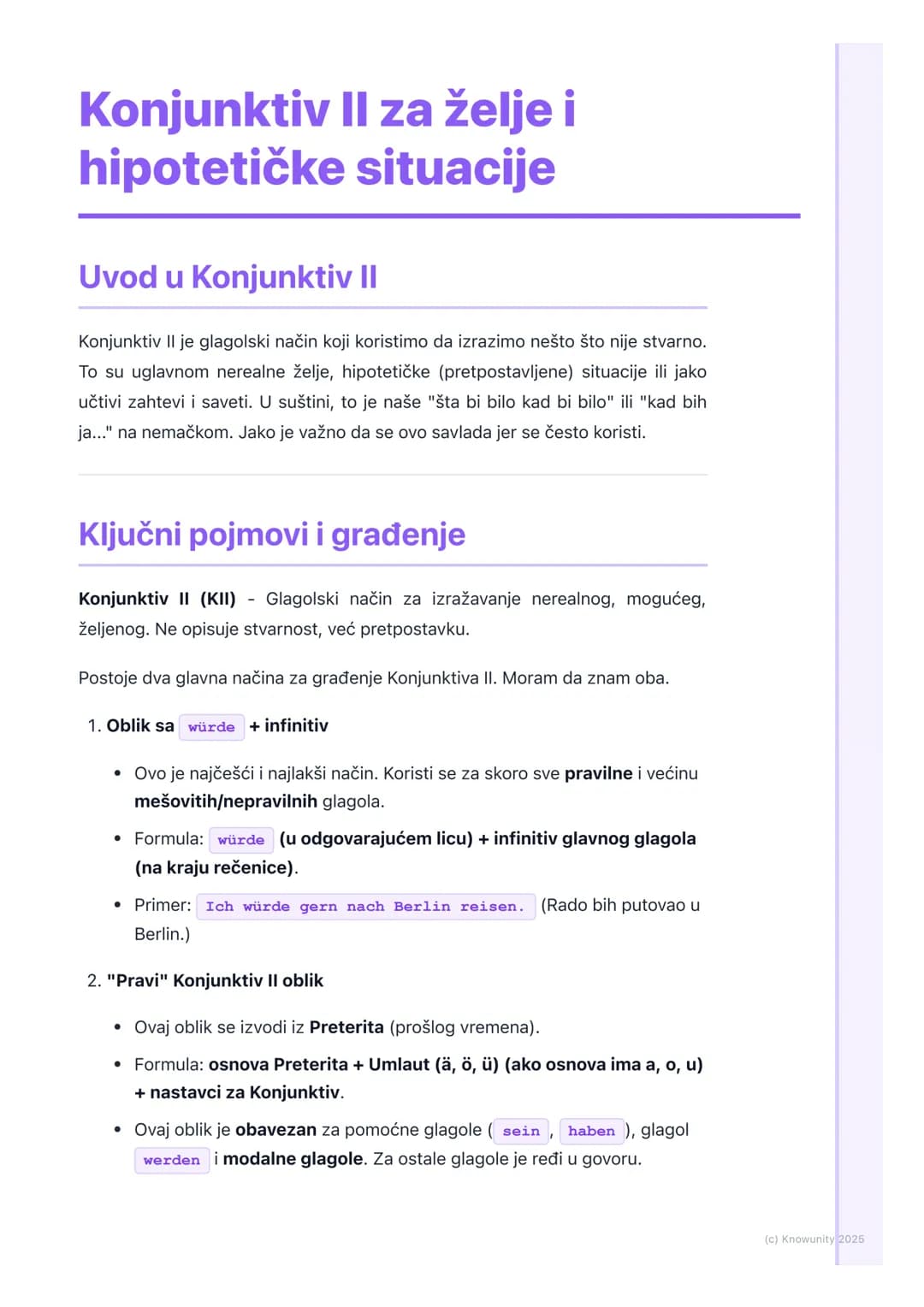 # Konjunktiv II za želje i
hipotetičke situacije
Uvod u Konjunktiv II
Konjunktiv II je glagolski način koji koristimo da izrazimo nešto št