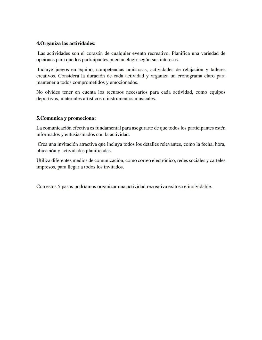 ACTIVIDADES RECREATIVAS
PROFESOR:
ESTUDIANTES: DEPORTE Y CULTURA
ORGANIZACIÓN Y PLANEACION DE ACTIVIDADES RECREATIVAS
1.Actividades Recreati