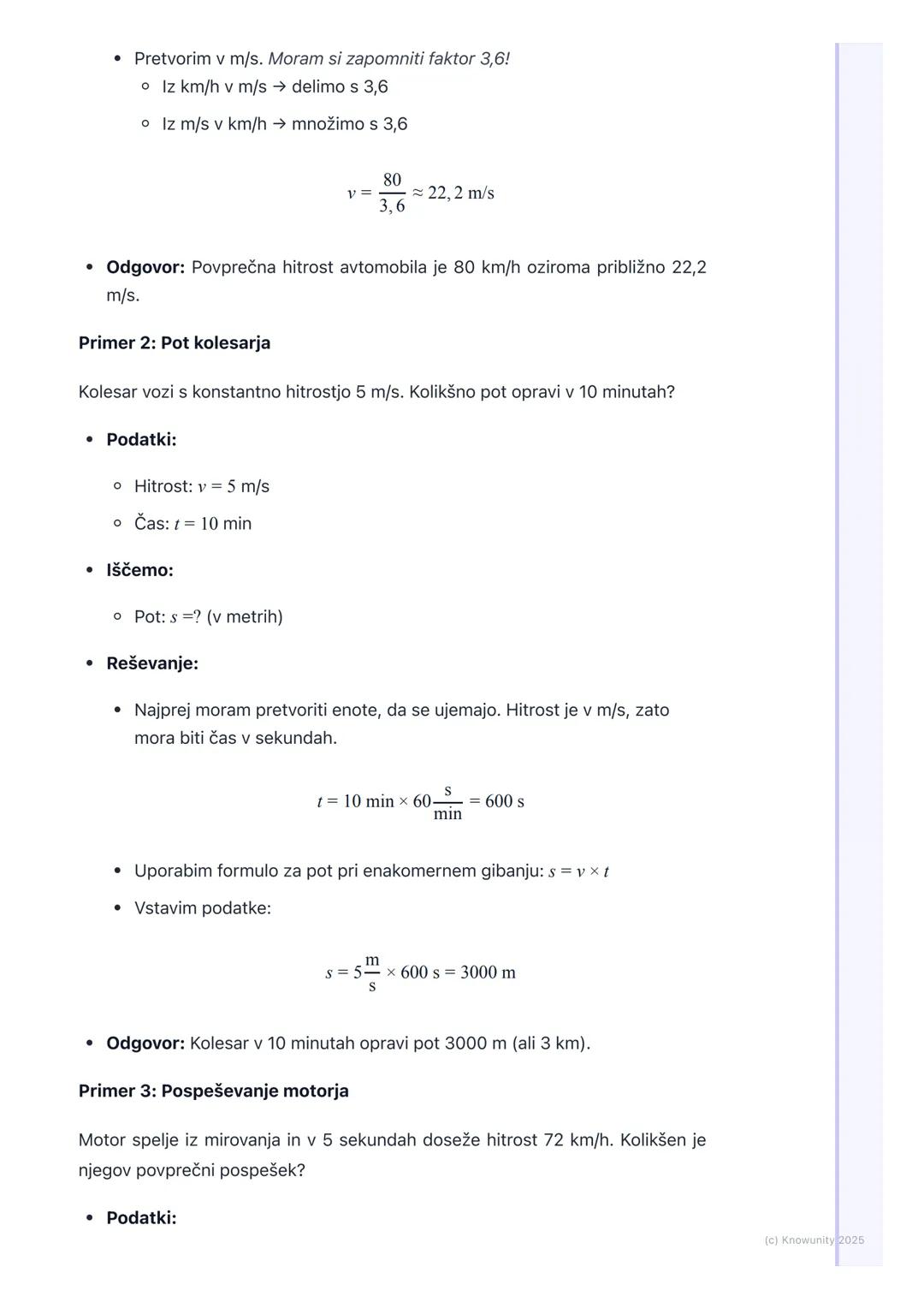 # Gibanje
## Kaj je gibanje?
Gibanje je ena najbolj osnovnih stvari v naravi. Vse okoli nas se giblje, od
planetov do najmanjših delcev. G