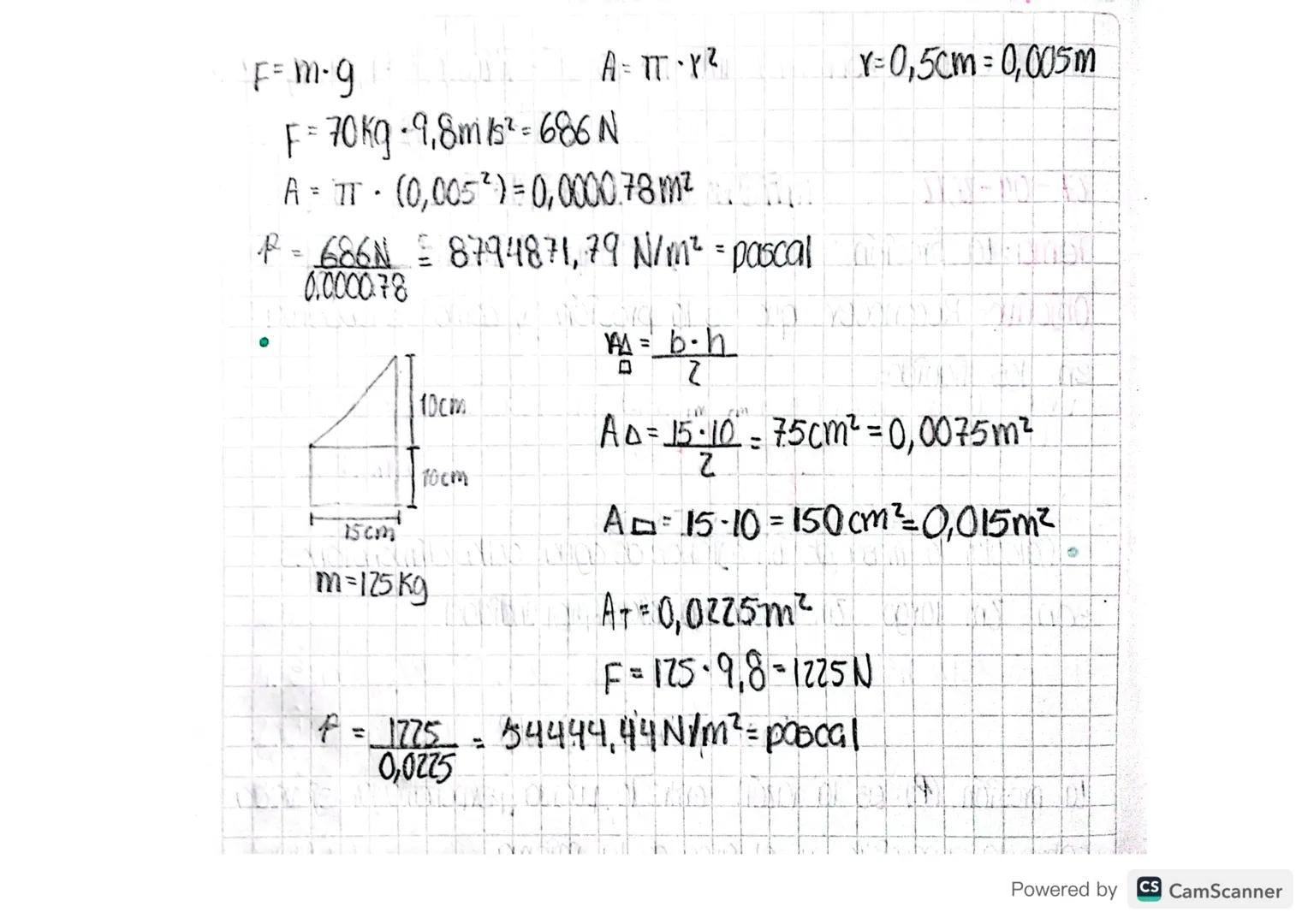# Tema: La presión
# Objetivo Reconocer que es la presión y como se observa
en 10s liquidos
## La presión
- Calcular la mosa de un colcho